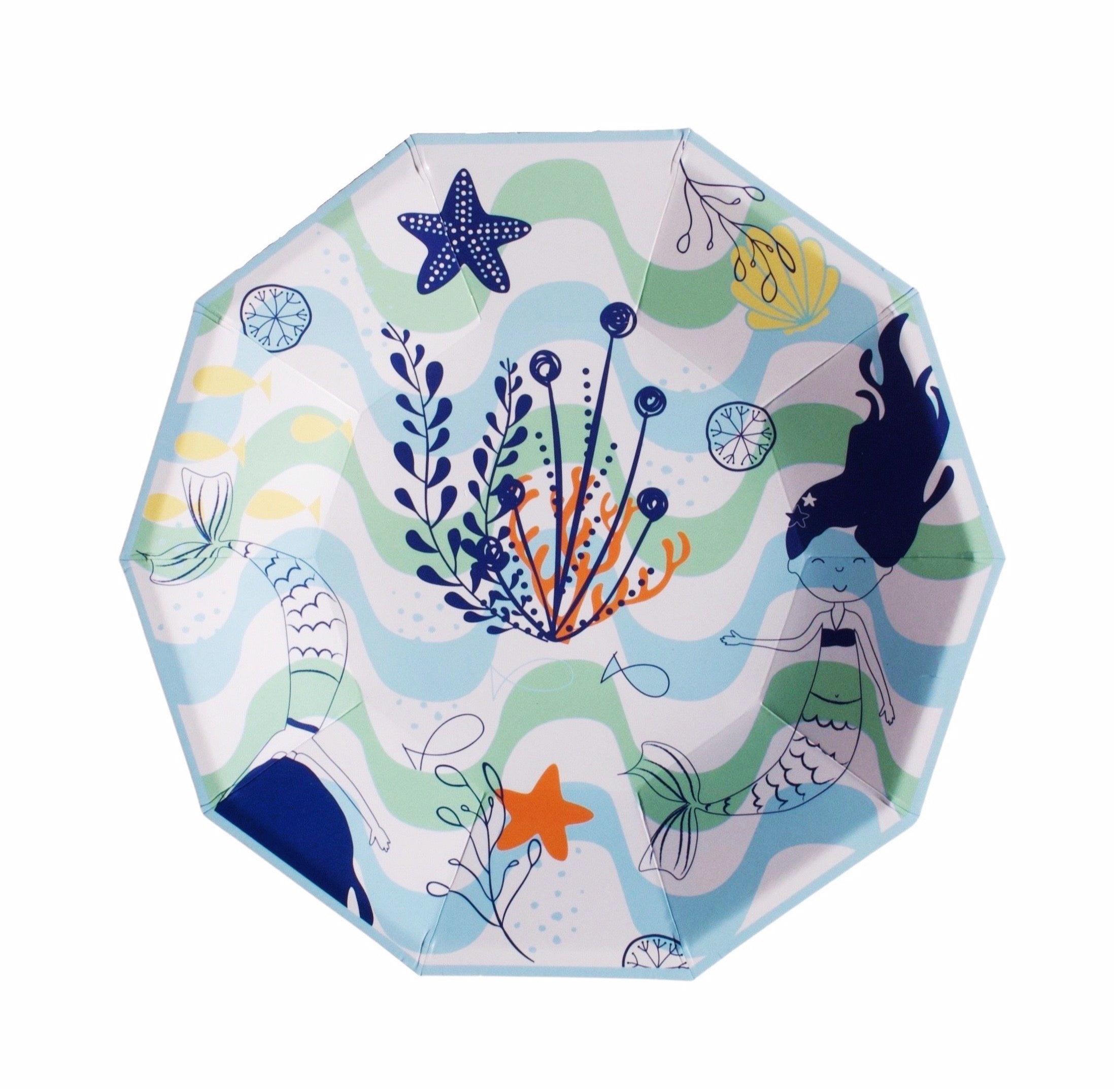 Merry Mermaids Small Plates (set Of 8)