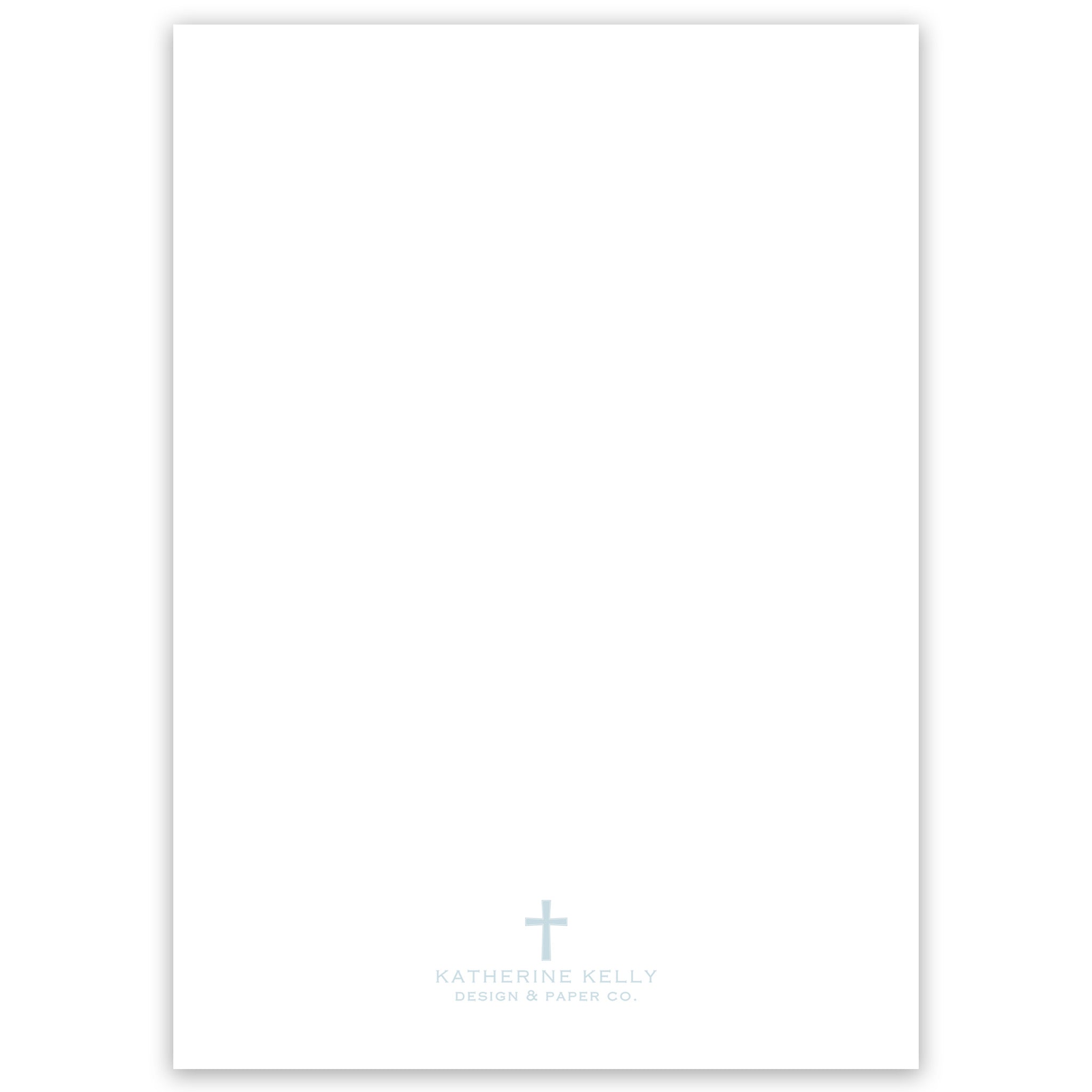 Blue Baptism Invitation