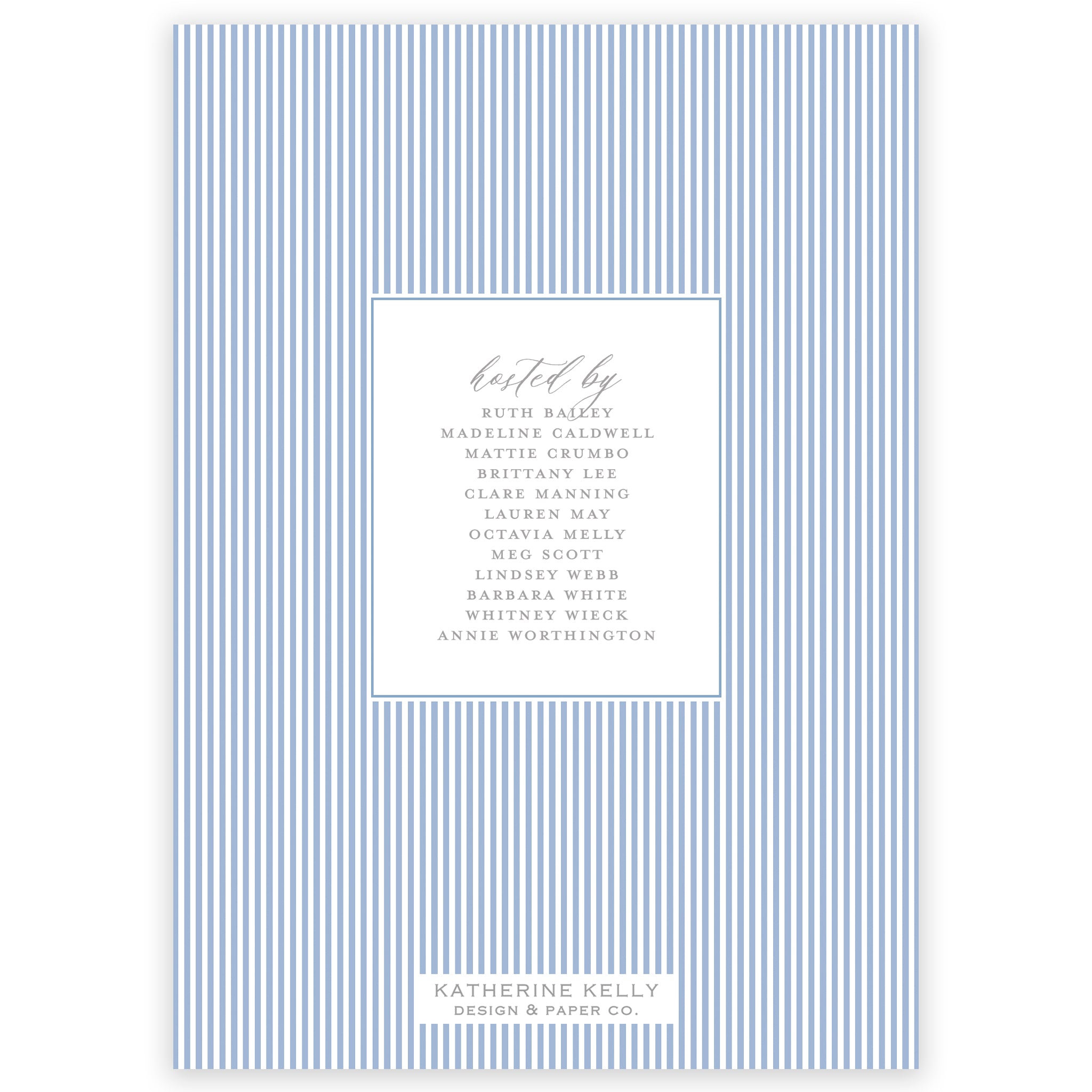 Blue & White Chinoiserie Shower Invitation