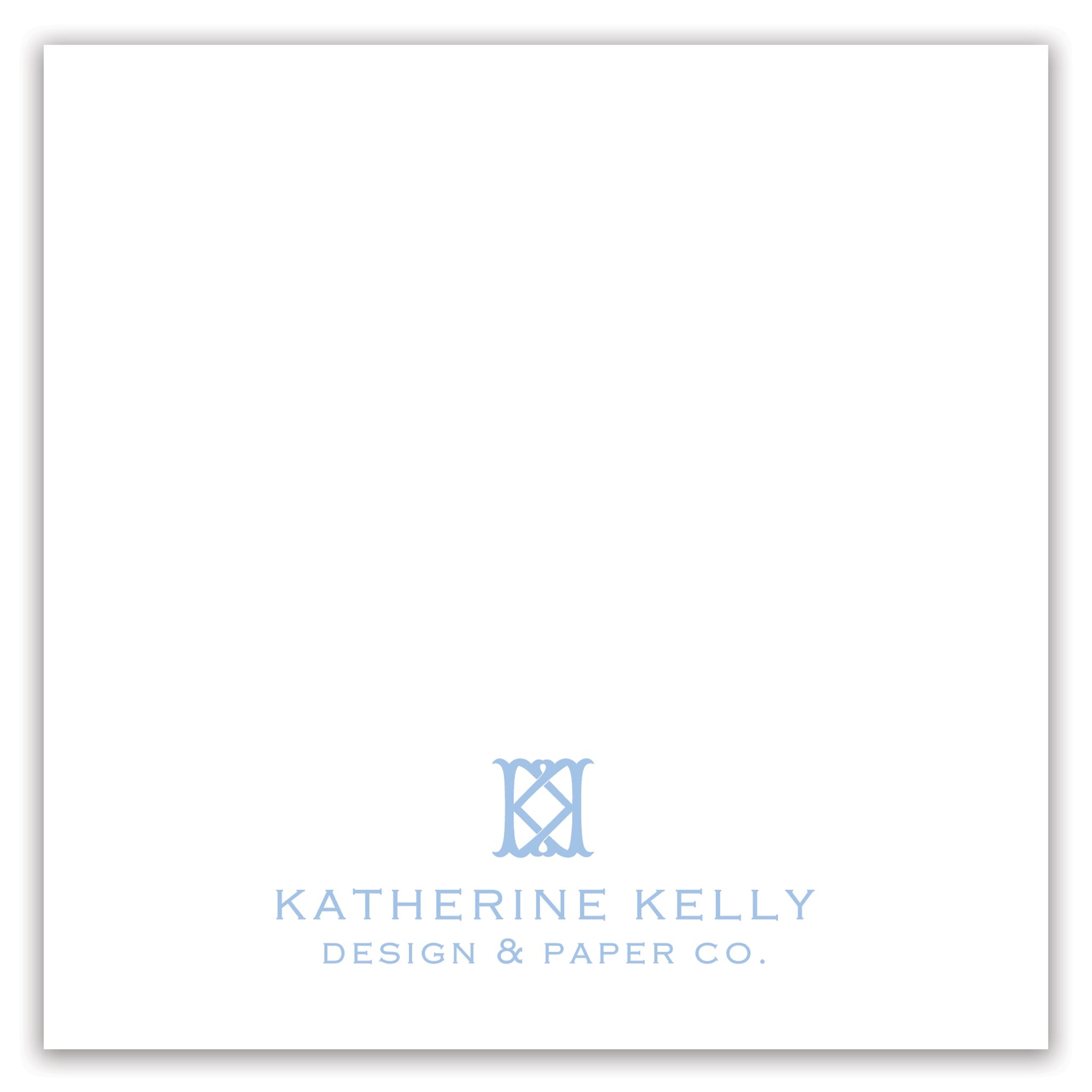 Blue Party Animal Party Favor Card