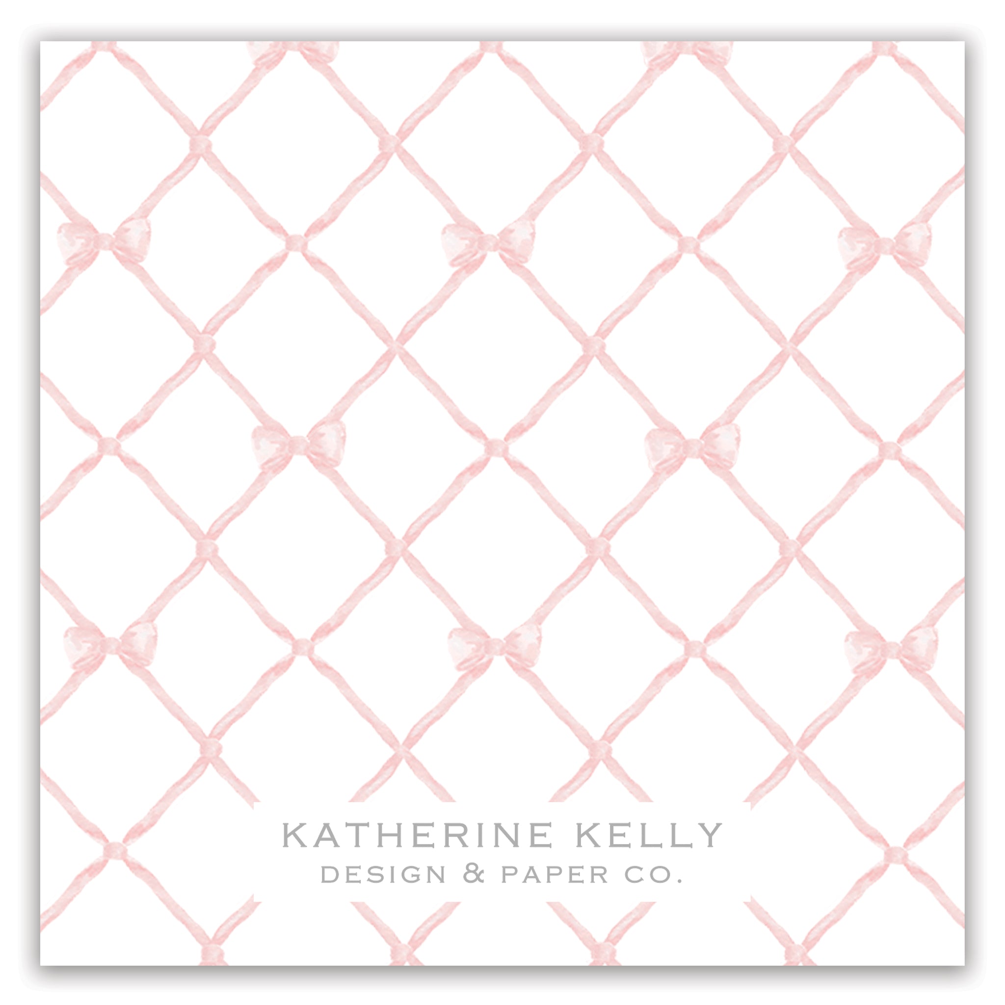 Pink Bow Enclosure Card