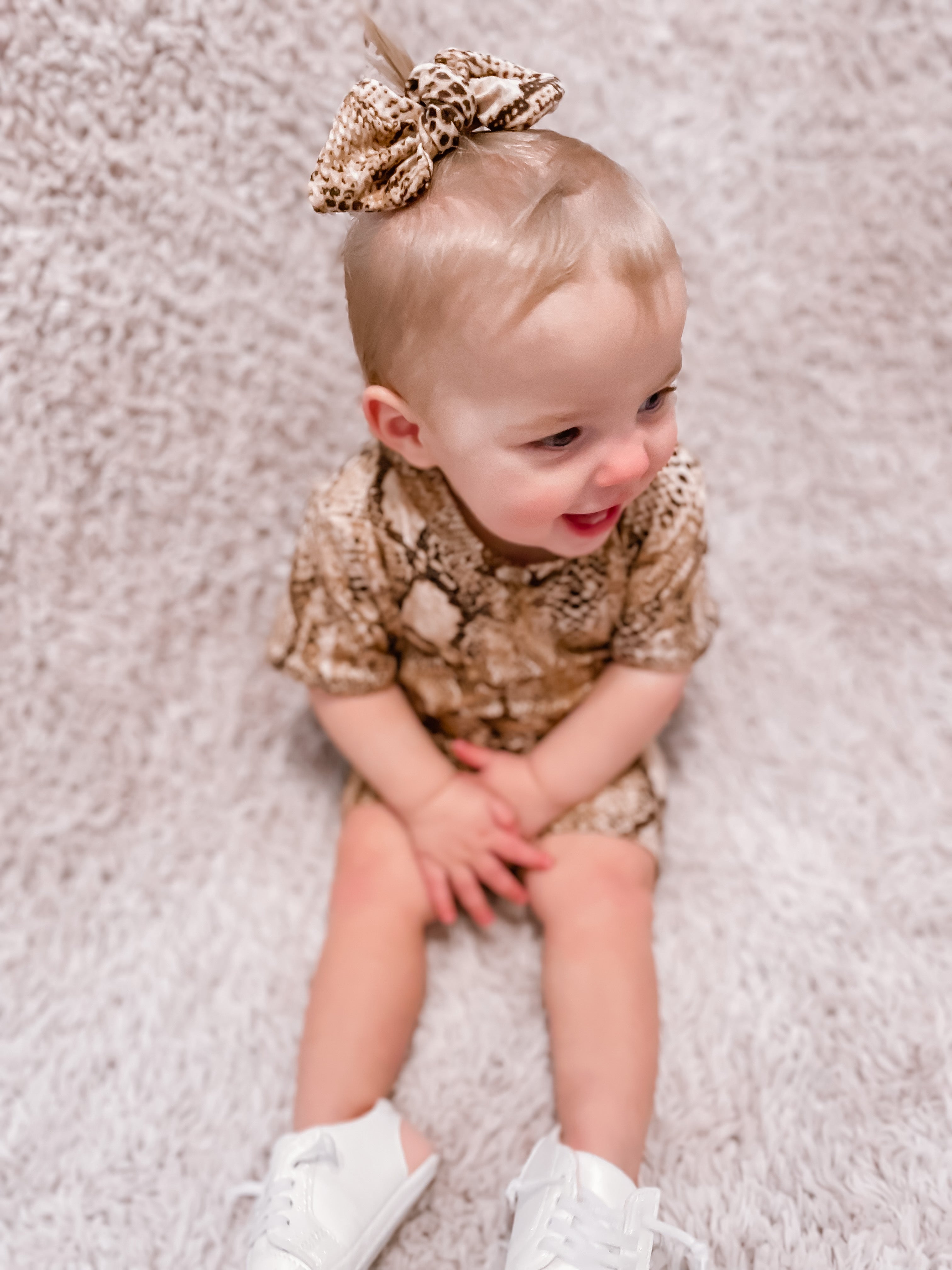 Tan Snake Print Headbands