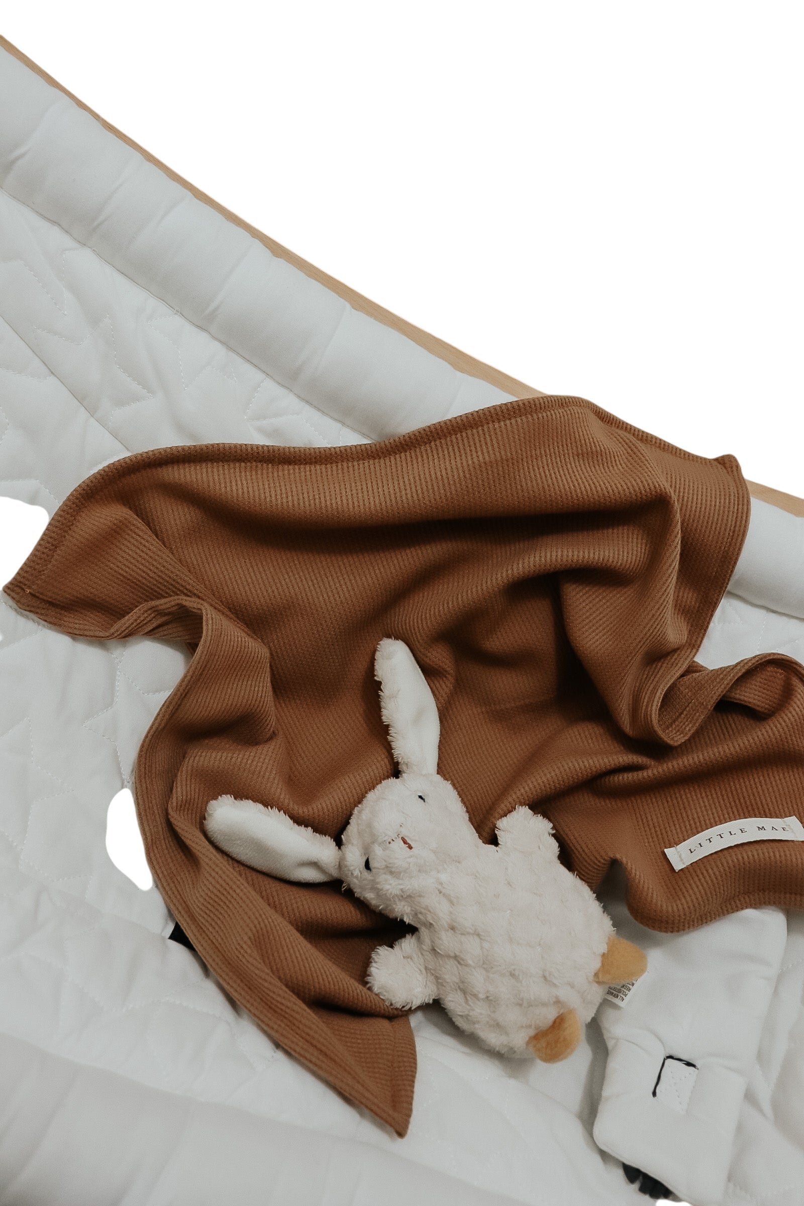 Caramel Waffle Knit Blanket