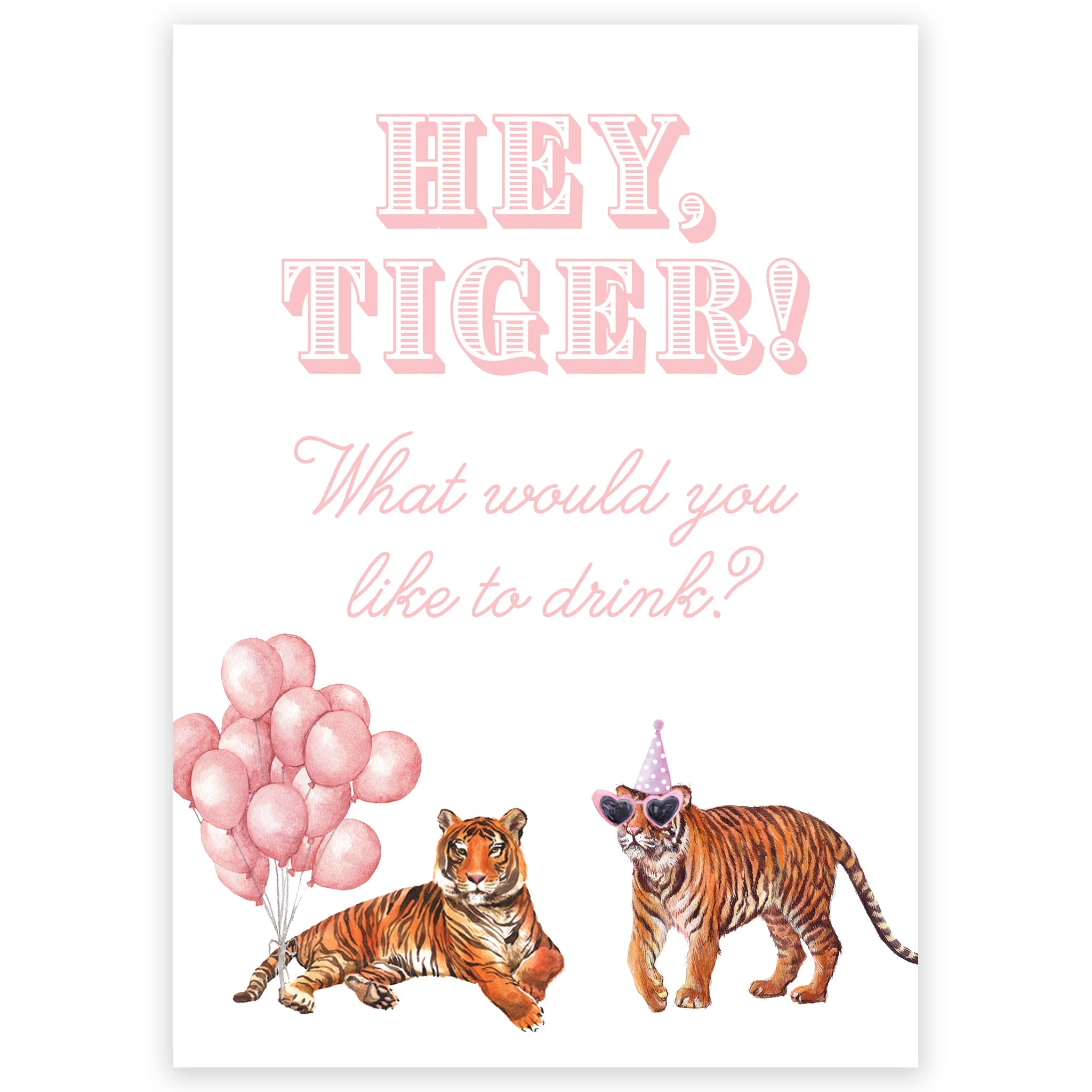 Pink Party Animal Bar Sign