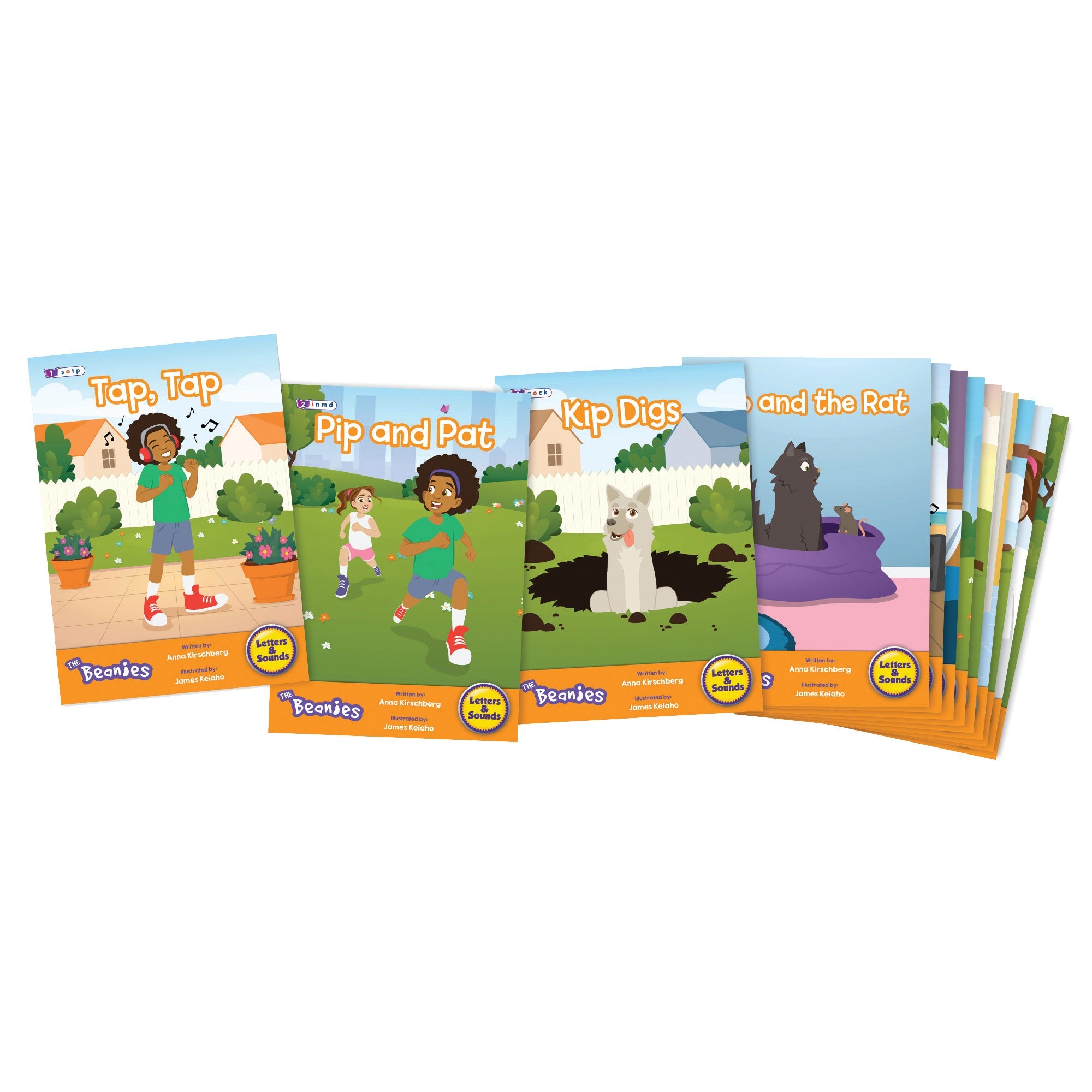 The Beanies Hilo Set 2 Decodable Readers - Letter Sounds (phase 2)