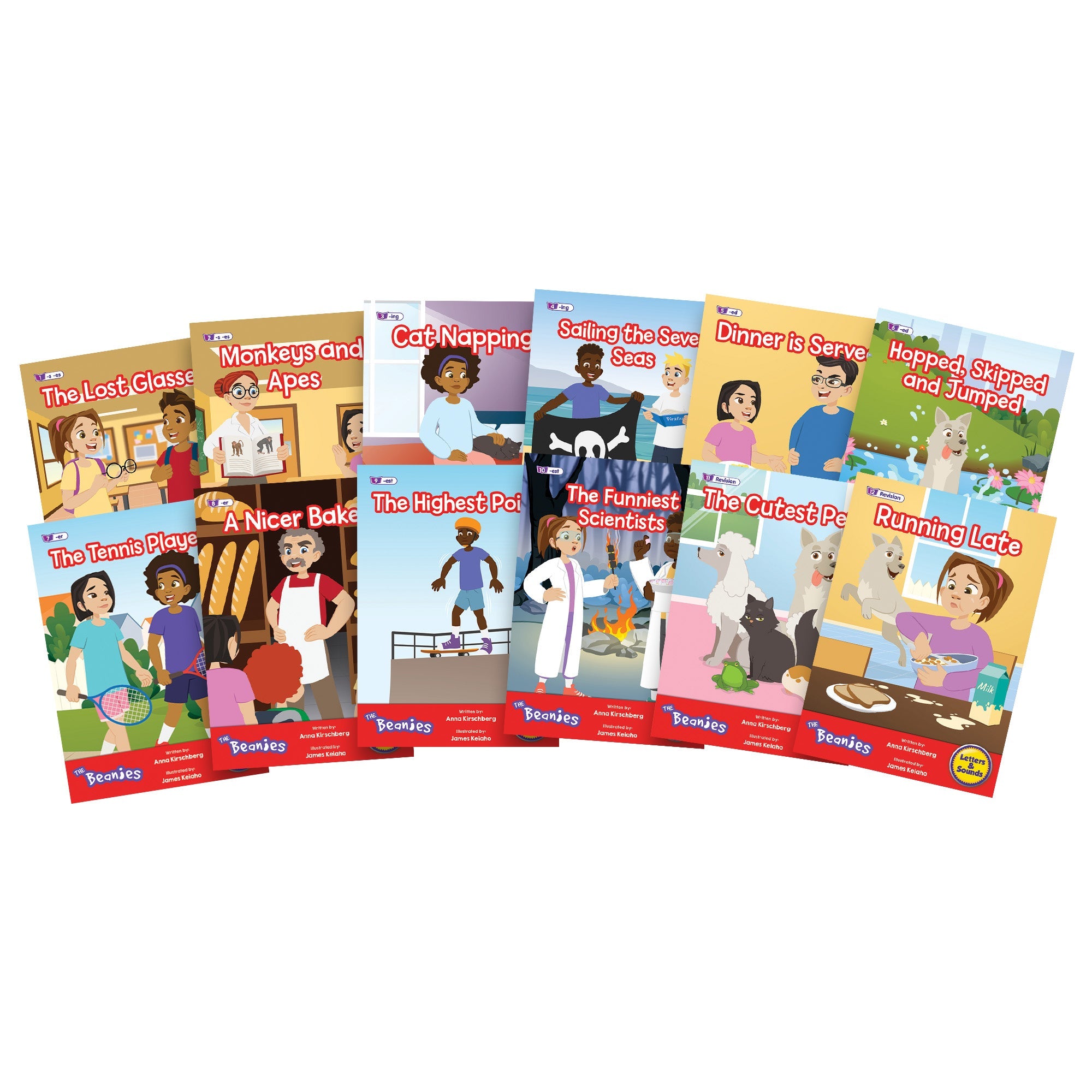 The Beanies Hilo Set 2 Decodable Readers - Spelling (phase 6)