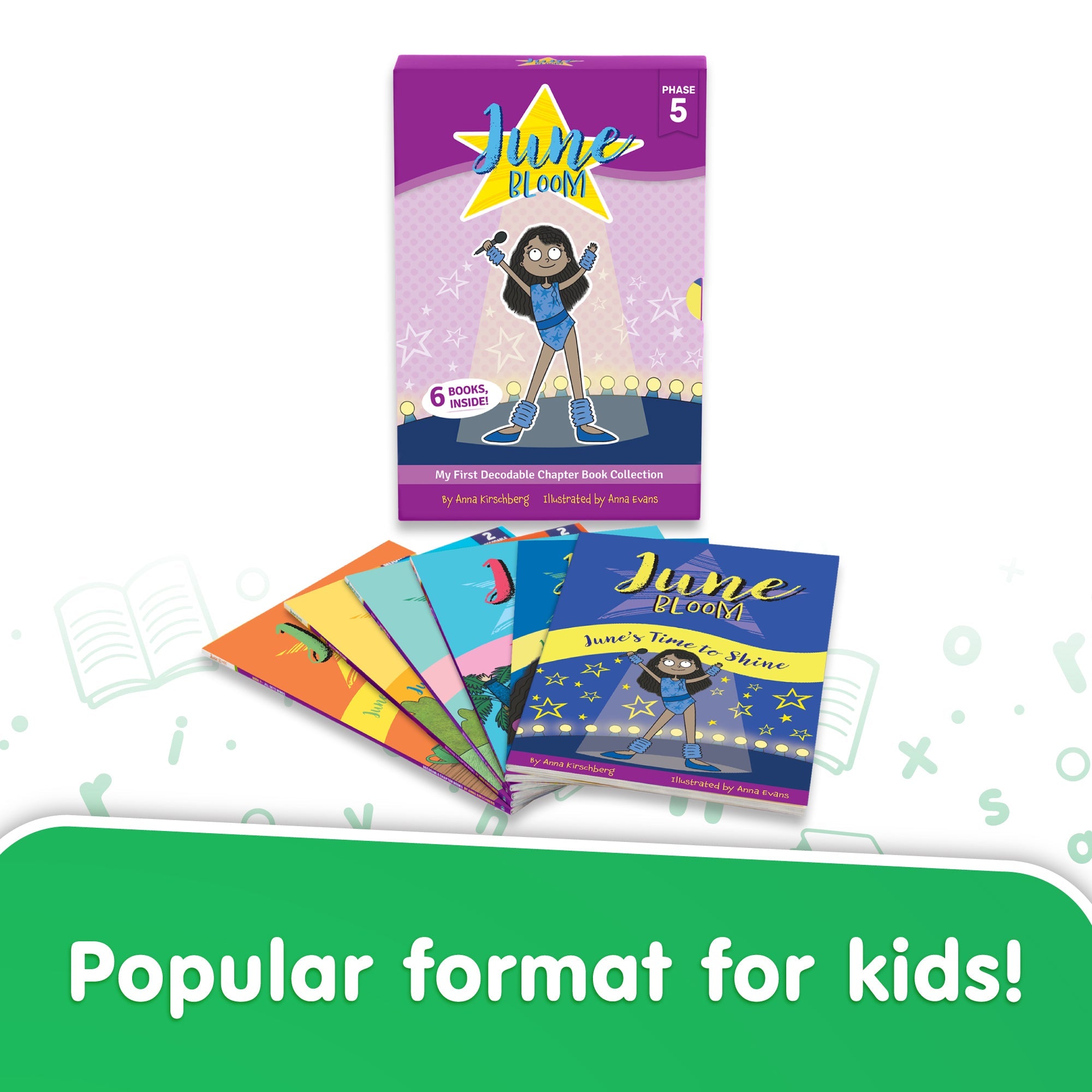 June Bloom - Decodable Chapter Books - Box Set - Vowel Sounds (phase 5)