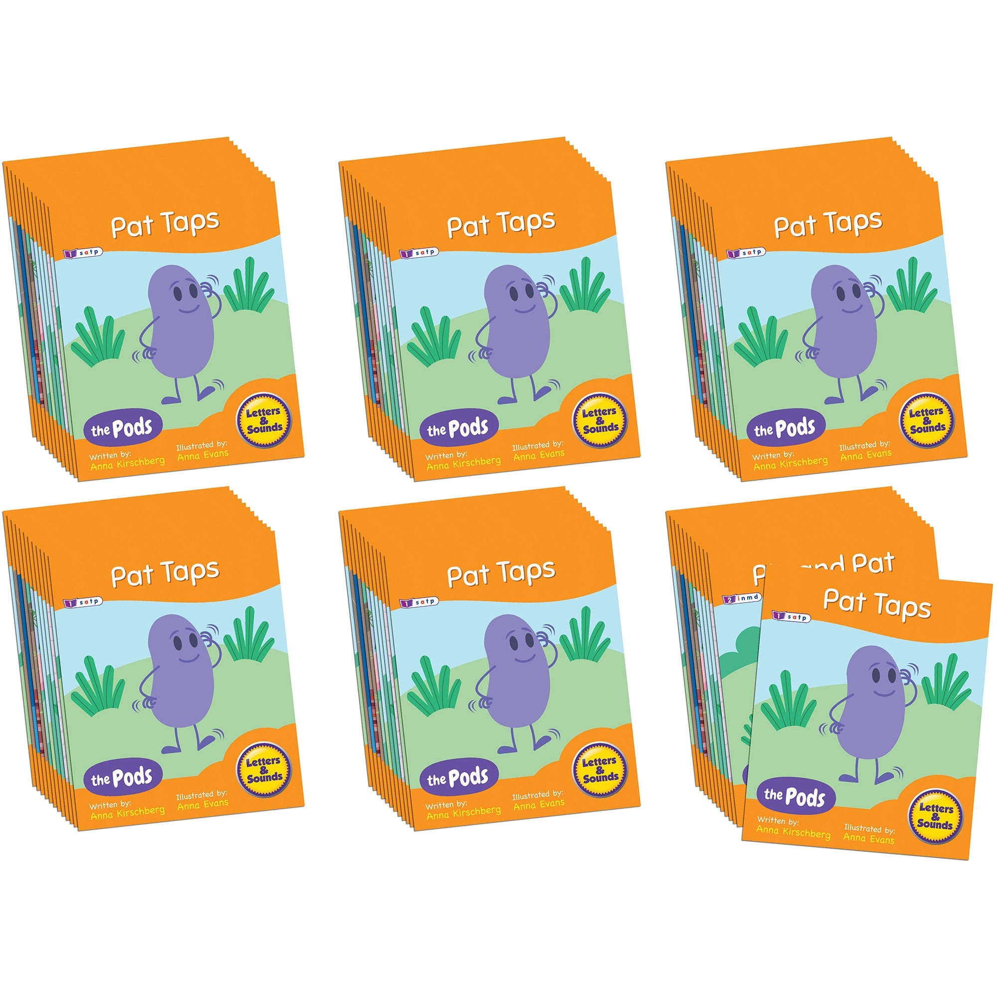 The Pods - Early Decodables - Letter Sounds (phase 2) - 6 Pack
