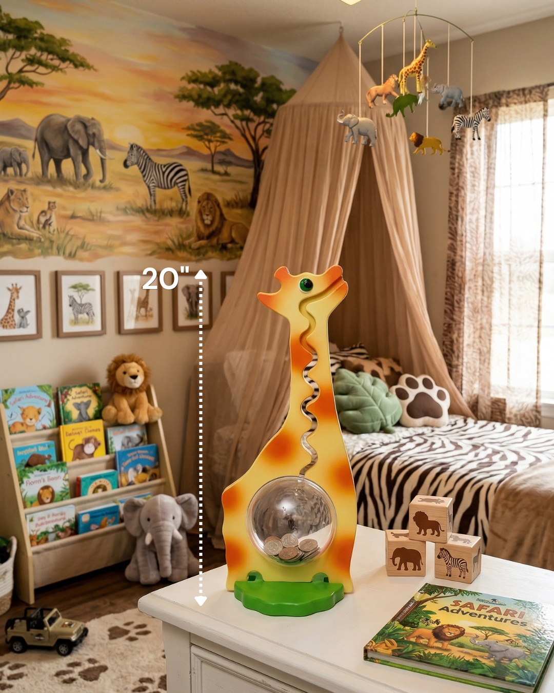 20" Orange & Yellow Giraffe