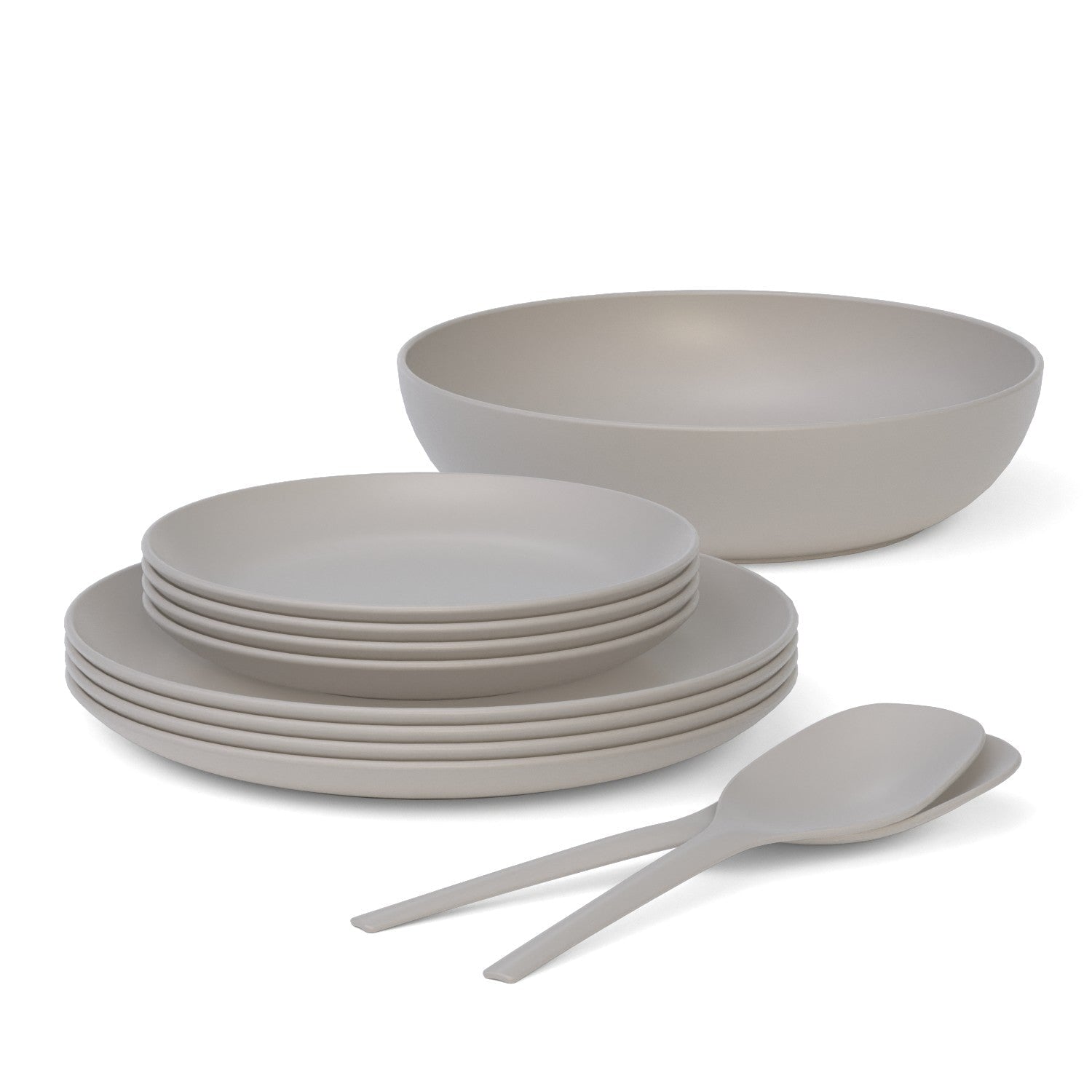 11" Round Dinner Plate Set Of 4 - Stone