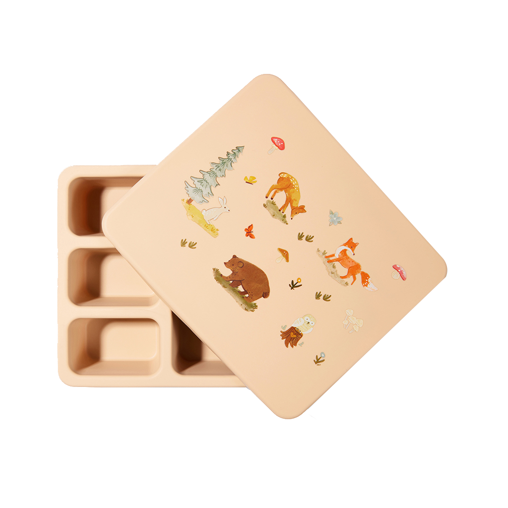 Silicone Bento Box Woodland Oat