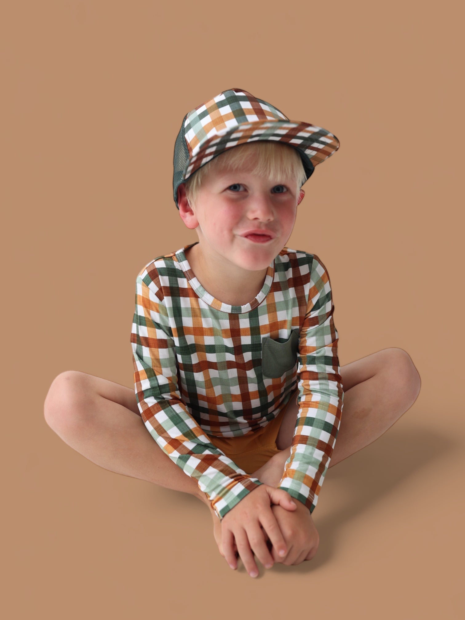 Autumn Plaid Dream Trucker Hat