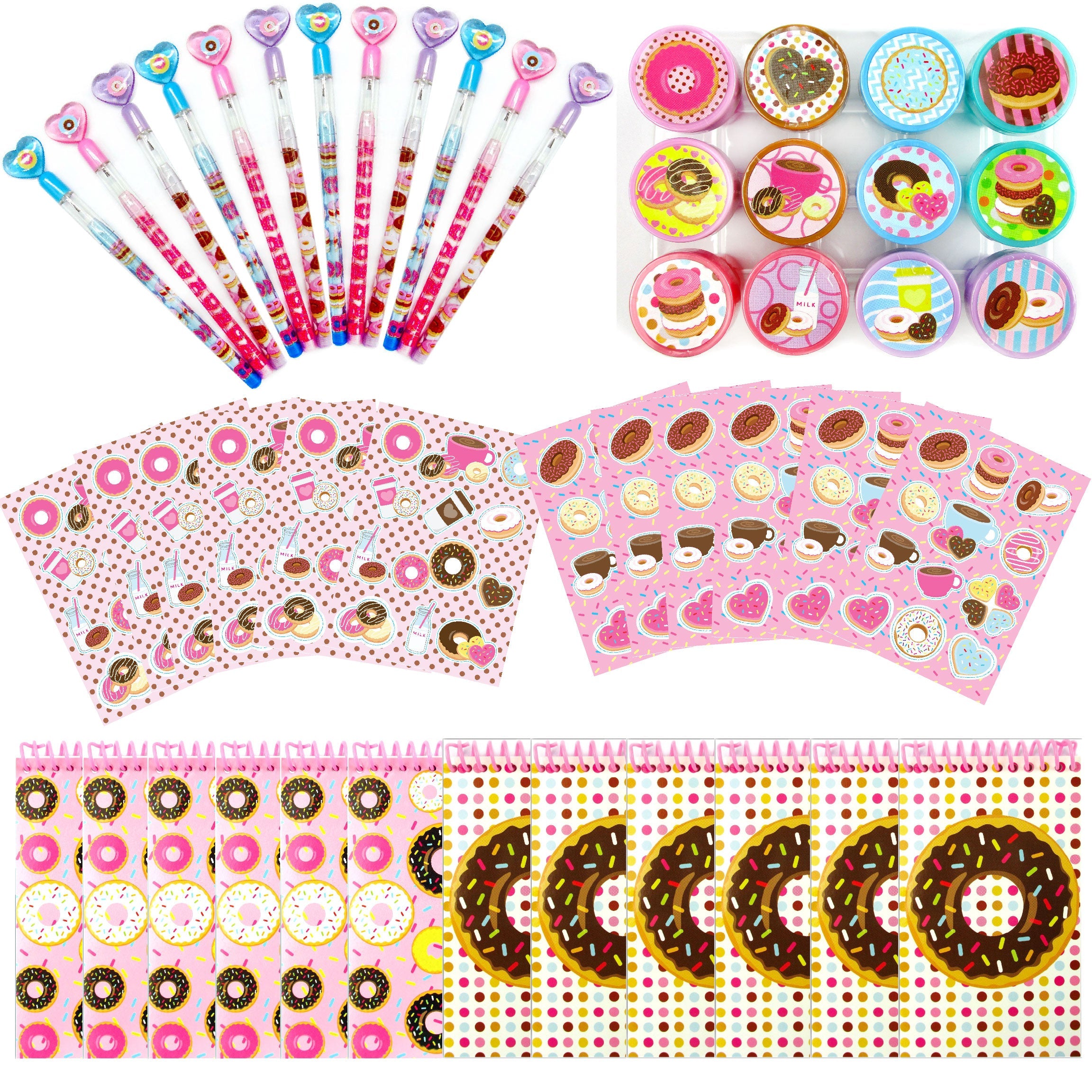 Donuts Party Favor Bundle For 12 Kids