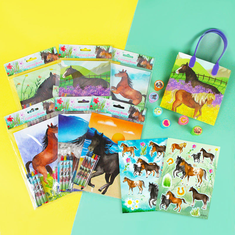 Horse Party Favor Bundle For 12 Kids