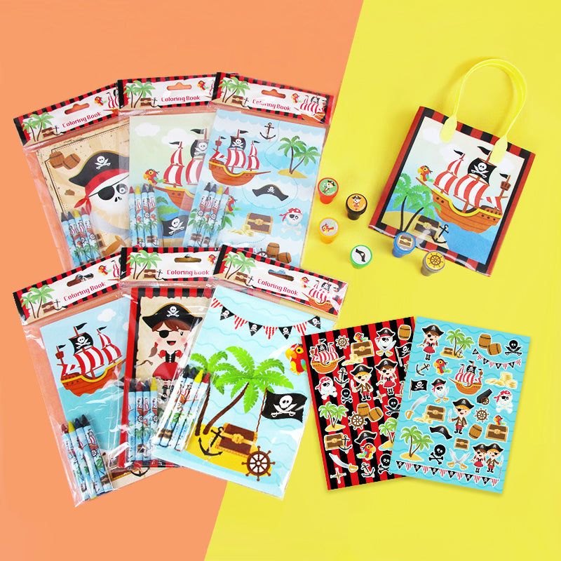 Pirate Party Favor Bundle For 12 Kids