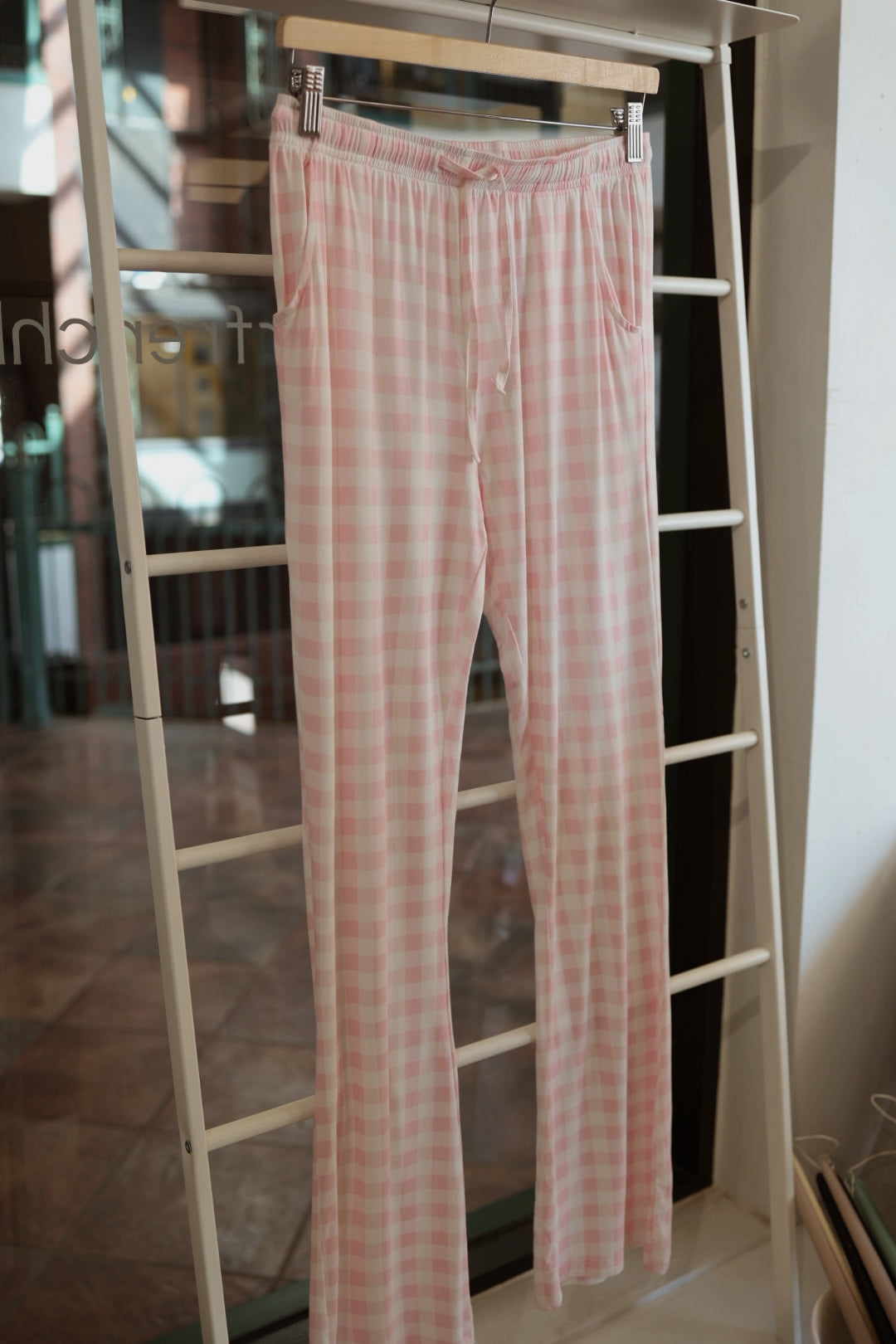 Women's Bamboo Button Up Lounge Set | Pink Sugar