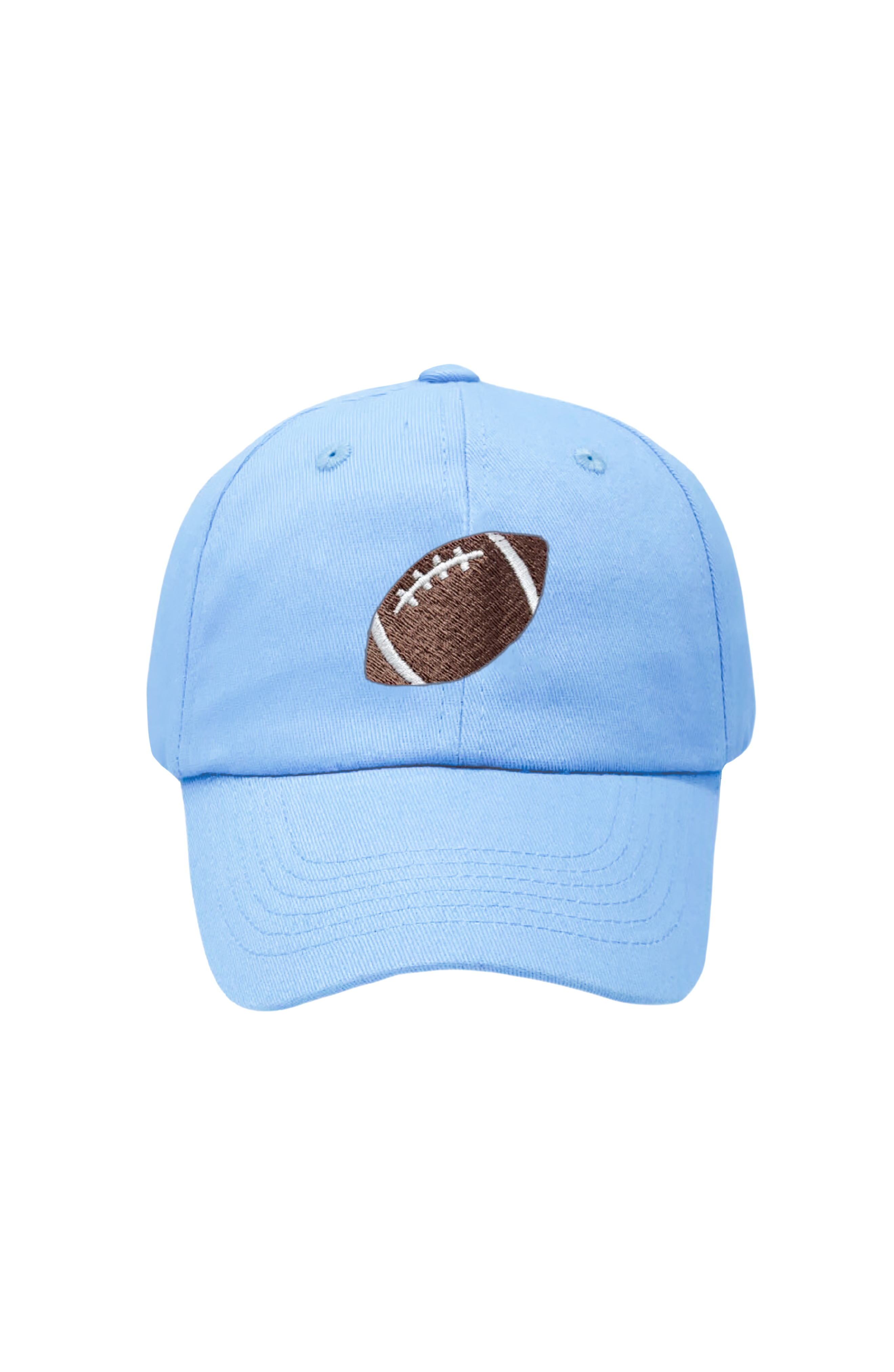 Blue Football Baseball Hat (boys)