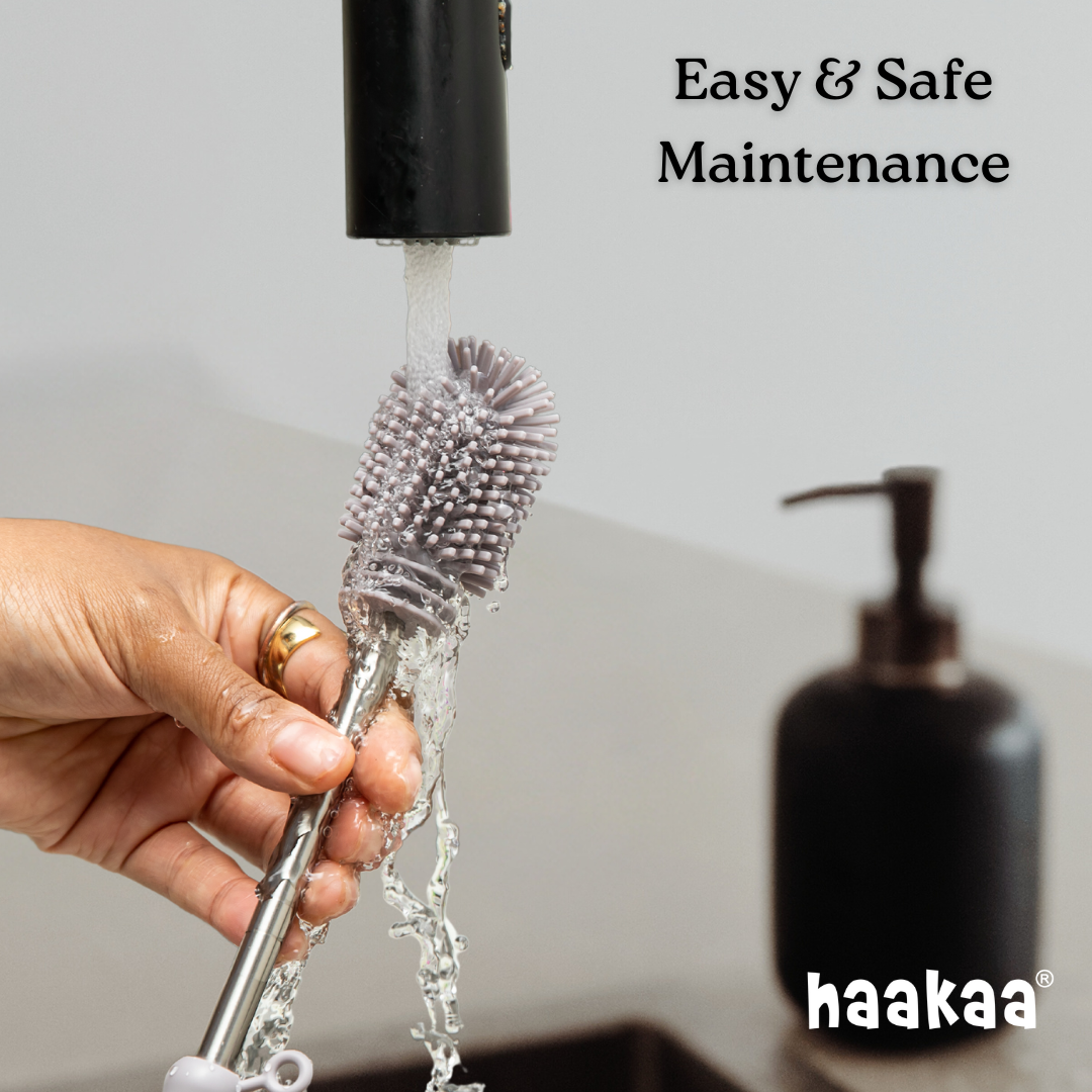 Haakaa Double-ended Silicone Brush 1 Pk
