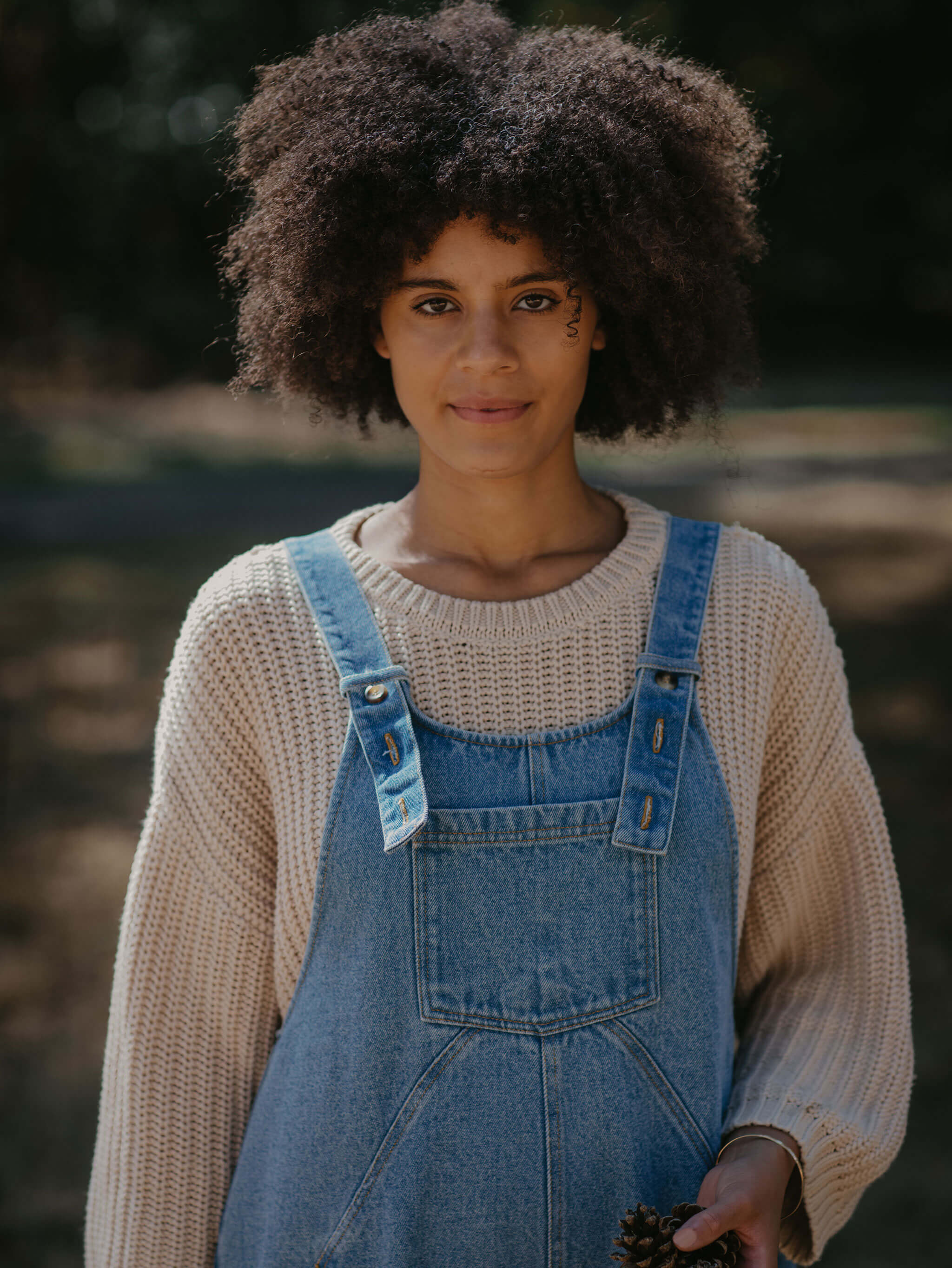 The Oversized Denim Dungaree - Women's