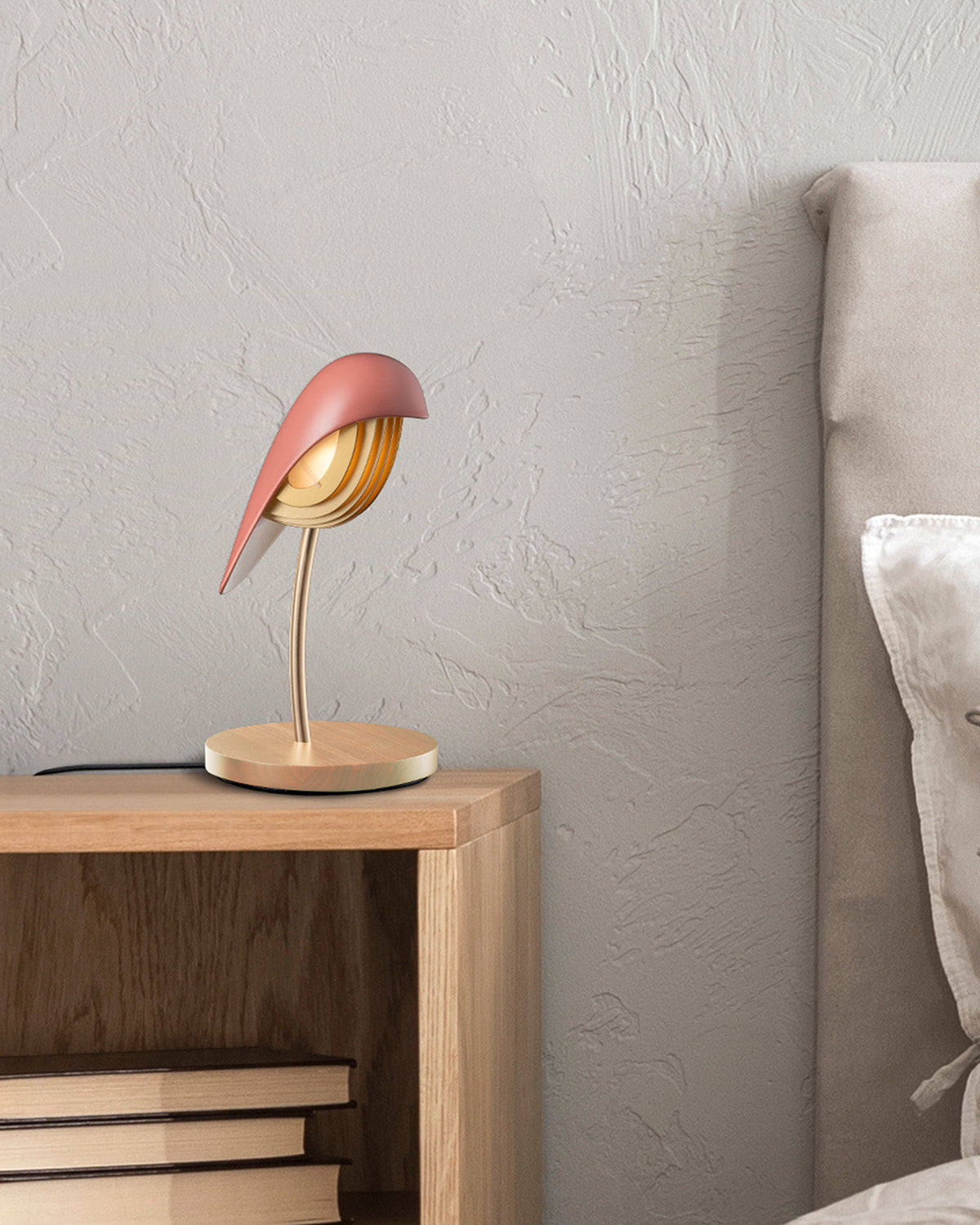 Desk Lamp Bird Burnt Brick