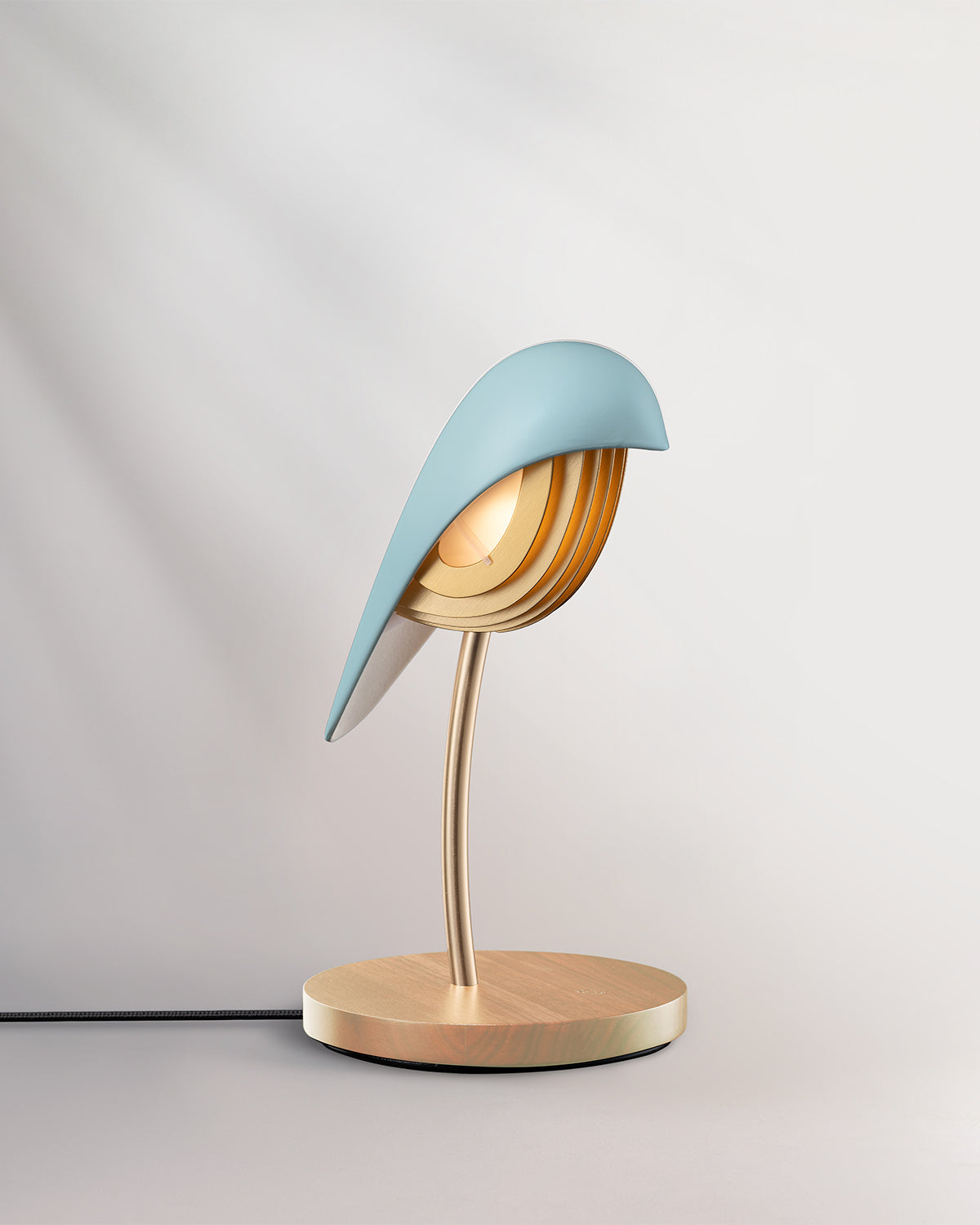 Desk Lamp Bird Aqua Blue