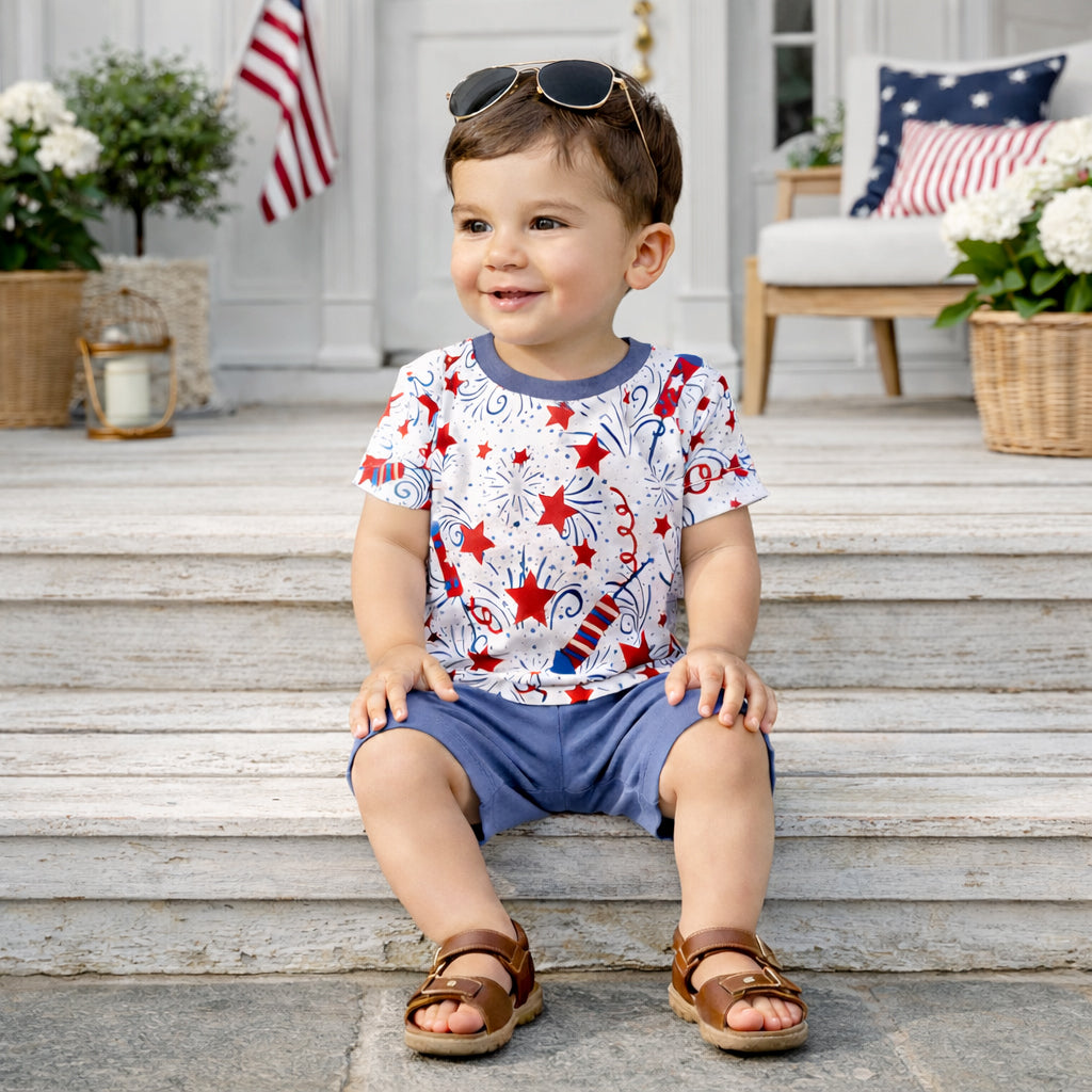 4th Of July Boy's Tee & Shorts