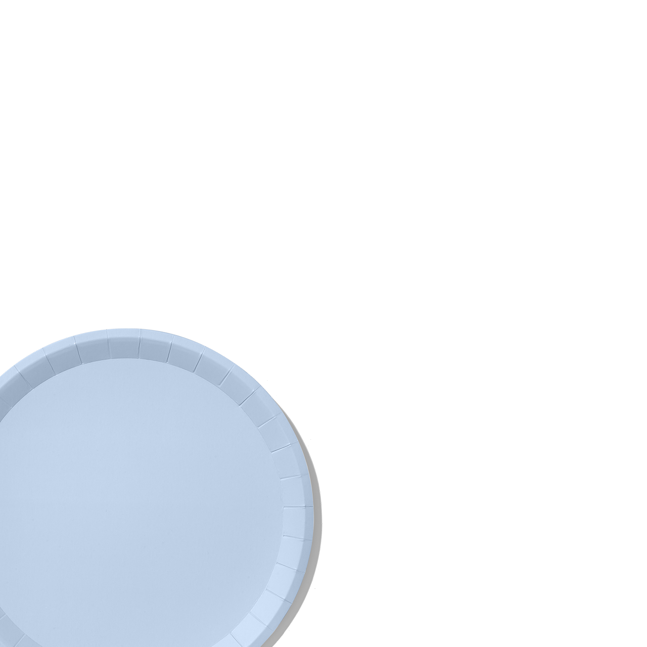 Pale Blue Classic Large Plates (10 Per Pack)