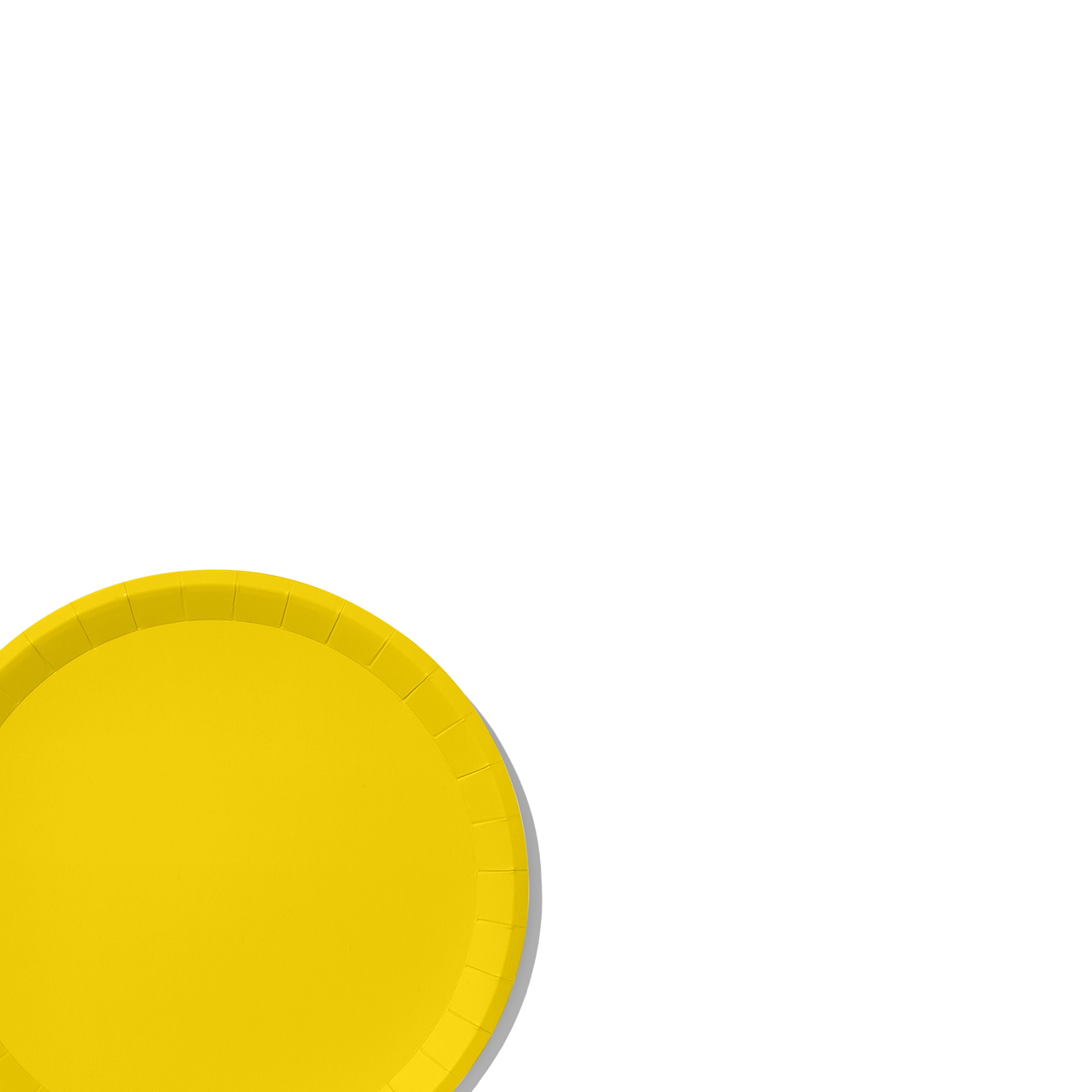 Sunshine Yellow Classic Large Plates (10 Per Pack)