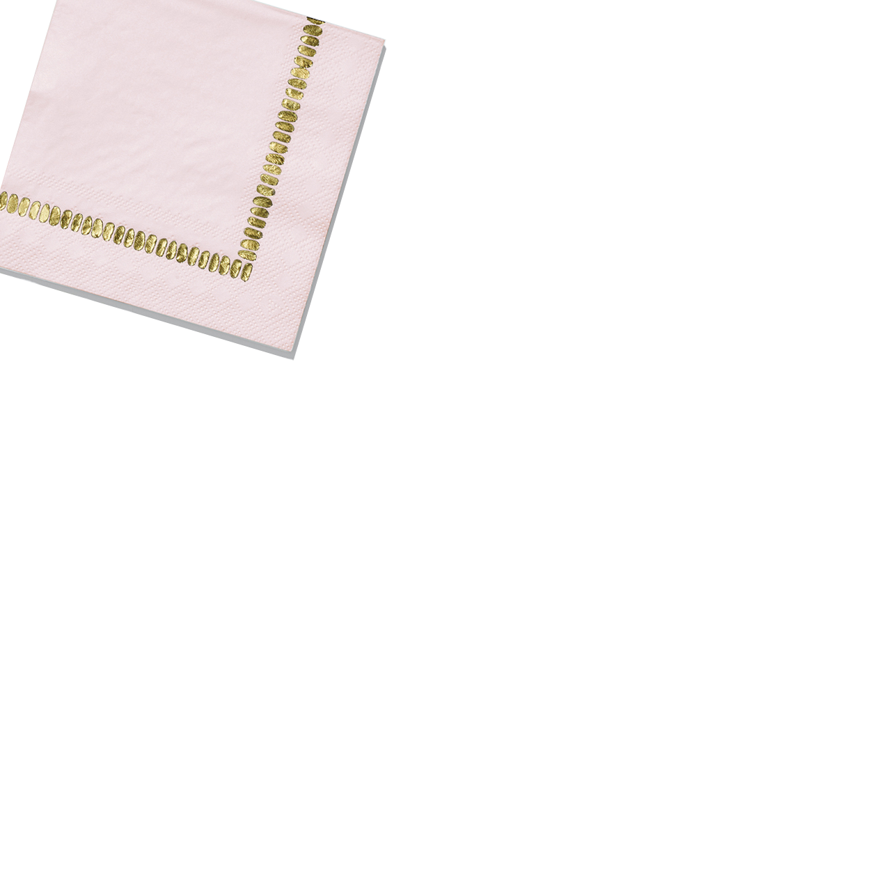 Pale Pink Brushstroke Cocktail Napkins (25 Per Pack)