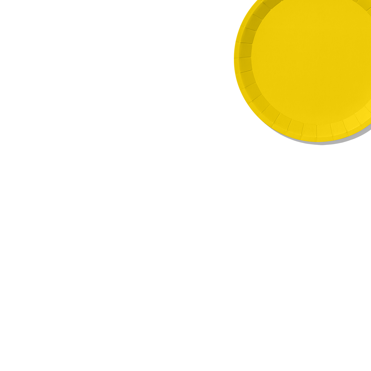 Sunshine Yellow Classic Small Plates (10 Per Pack)