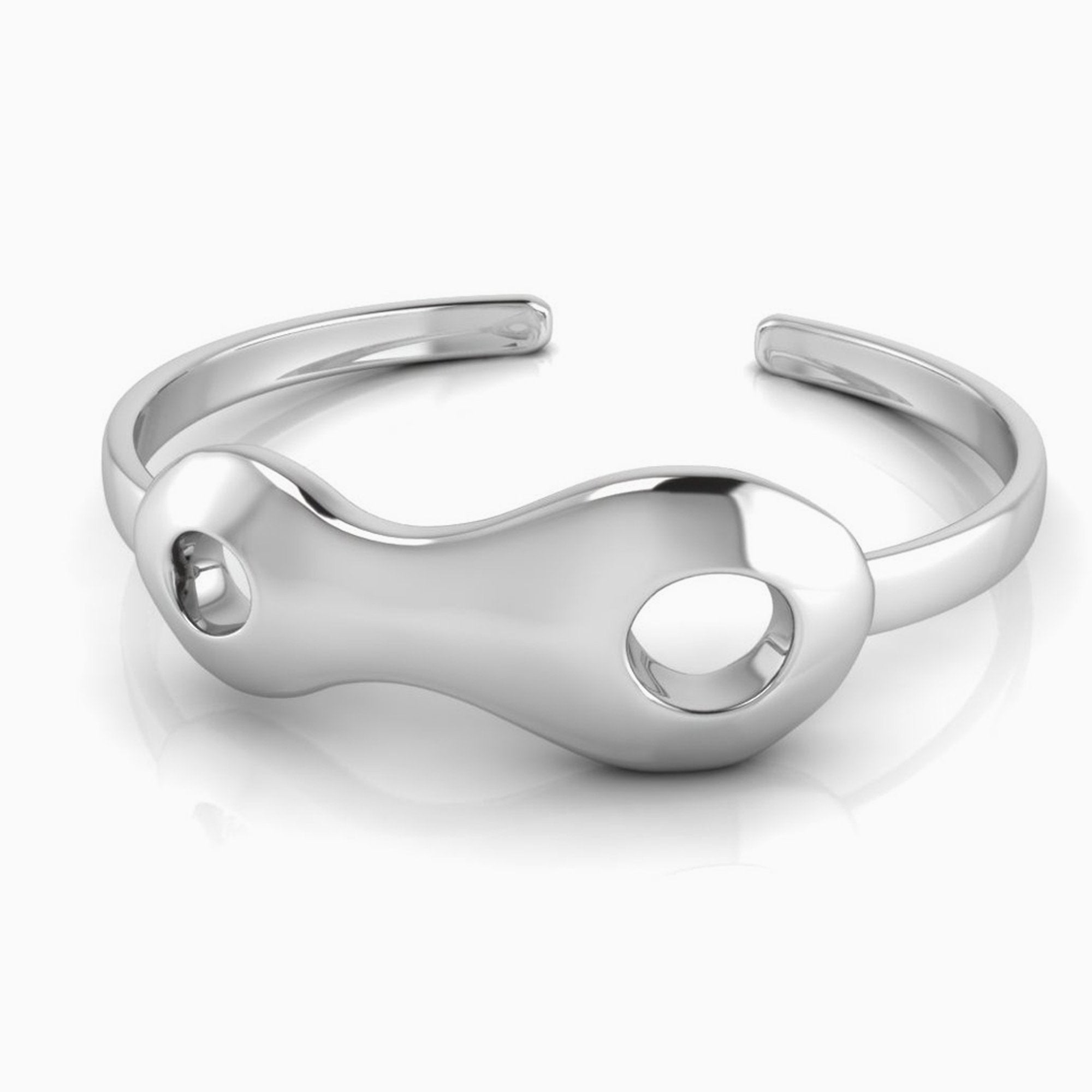Sterling Silver Baby Circle Bracelet Bangle By Krysaliis