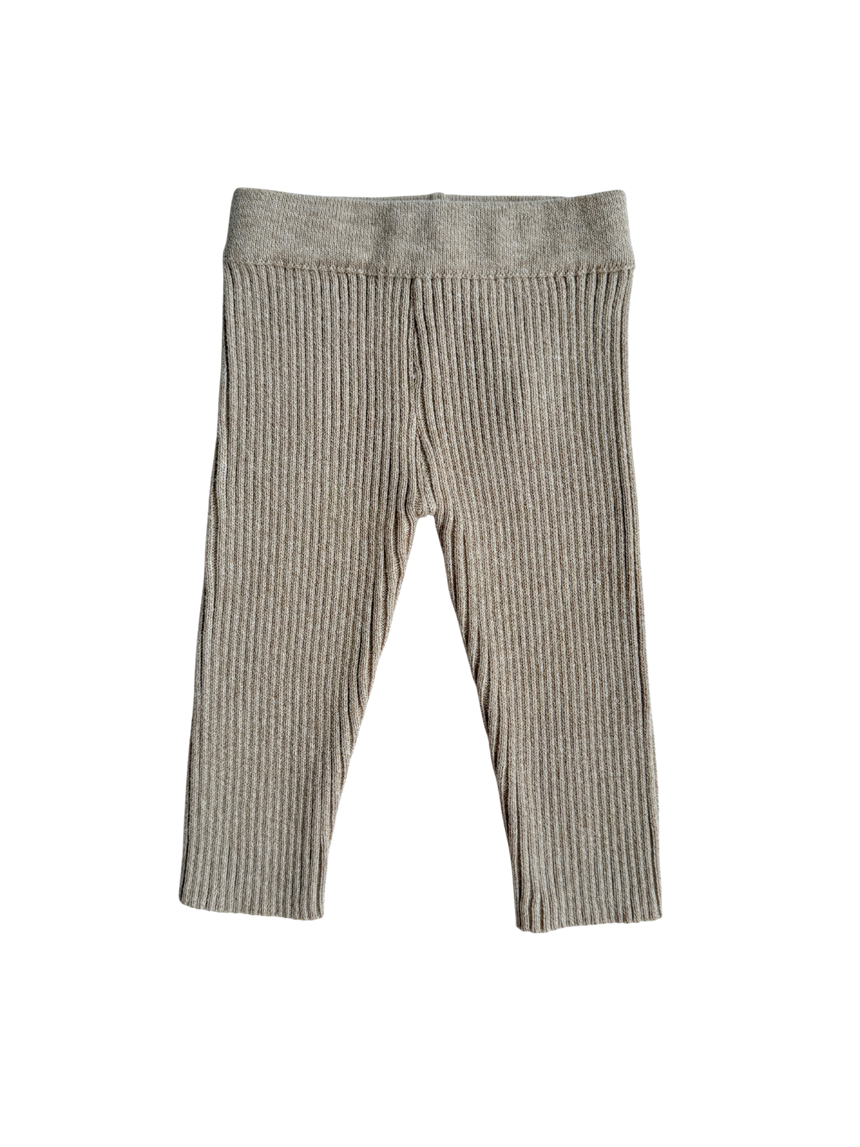 Baby Rib Leggings - Heather Beige