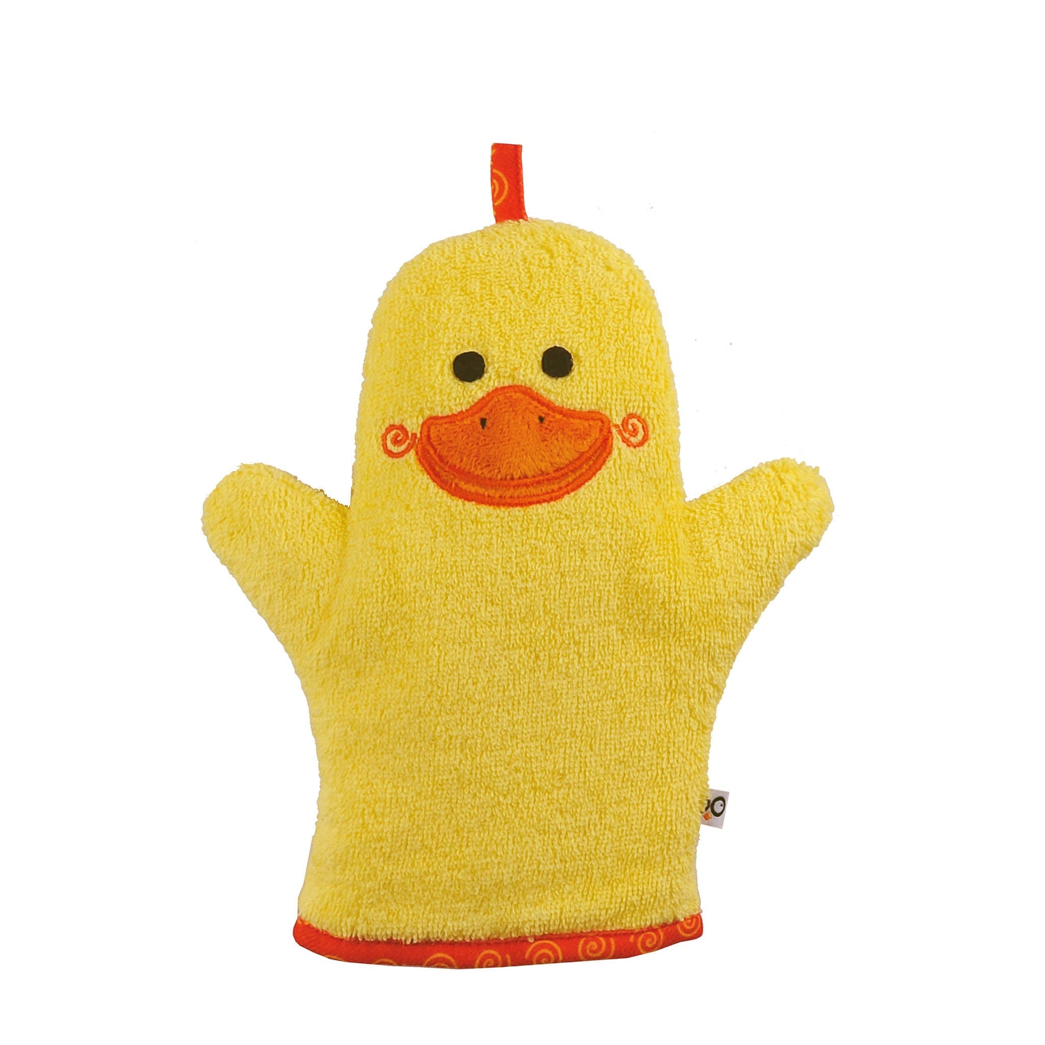 Baby Plush Terry Bath Mitt - Puddles The Duck