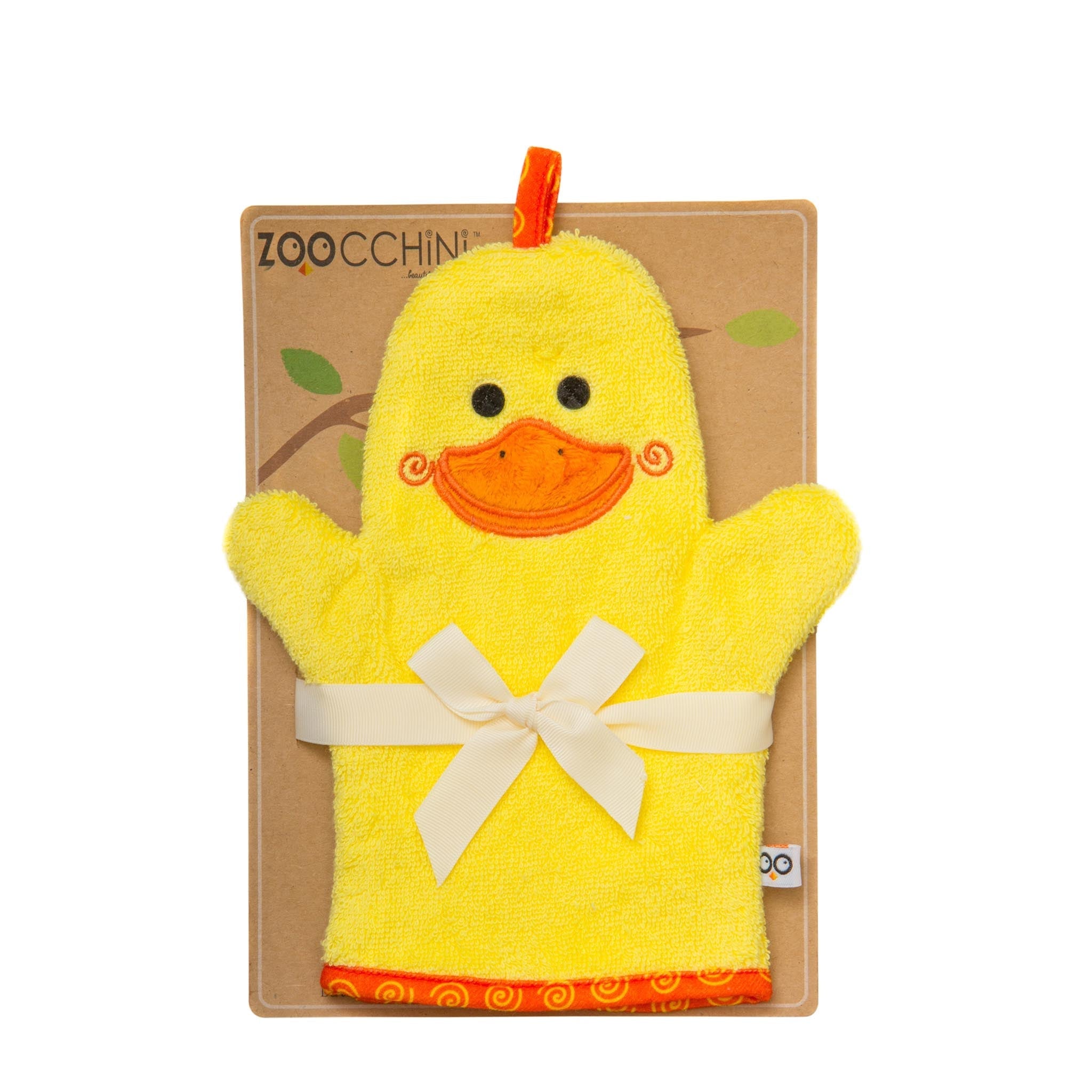 Baby Plush Terry Bath Mitt - Puddles The Duck