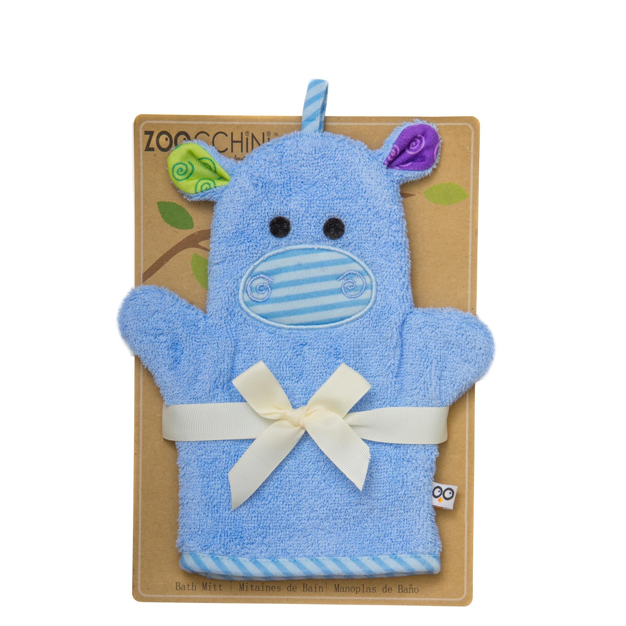 Baby Plush Terry Bath Mitt - Henry The Hippo