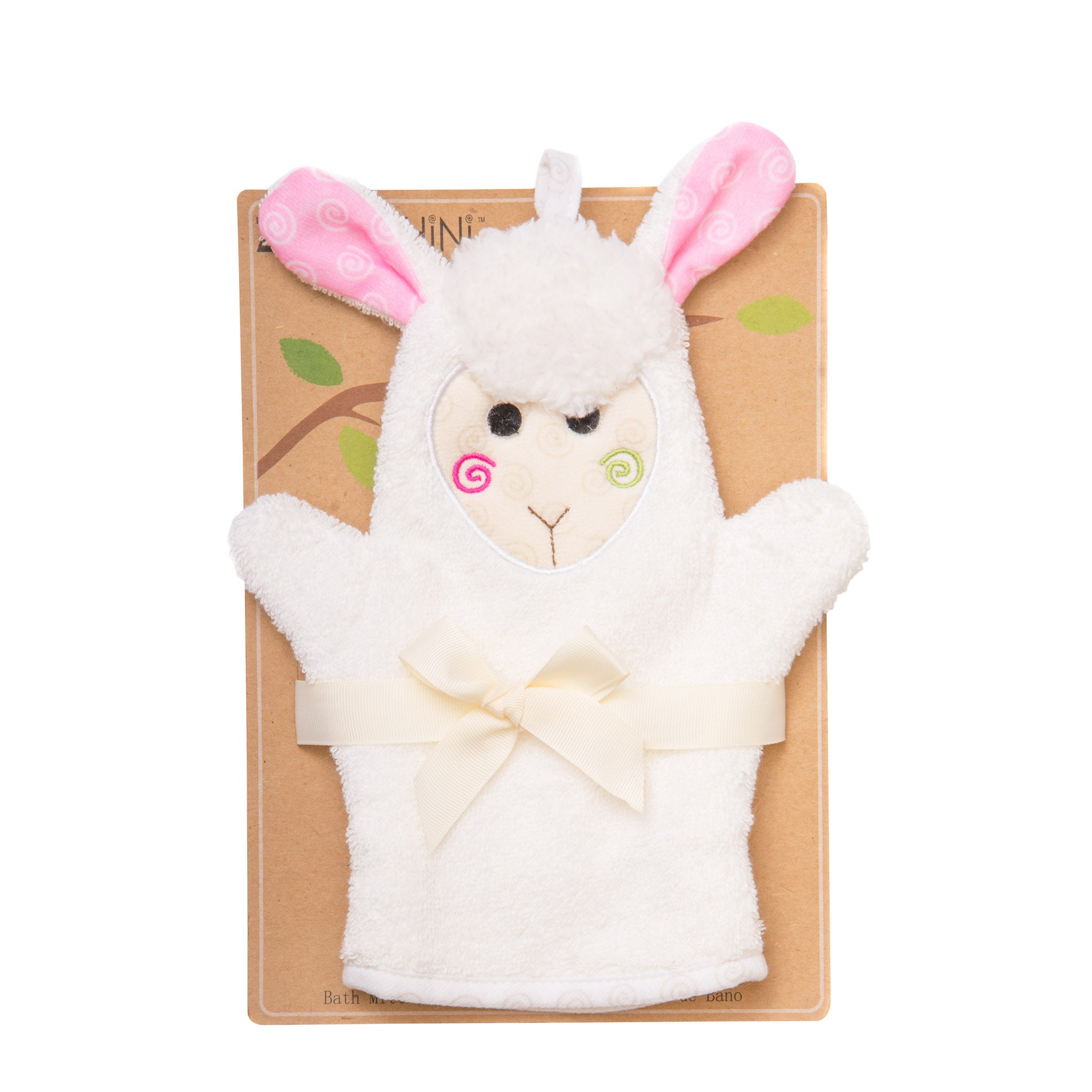 Baby Plush Terry Bath Mitt - Lola The Lamb