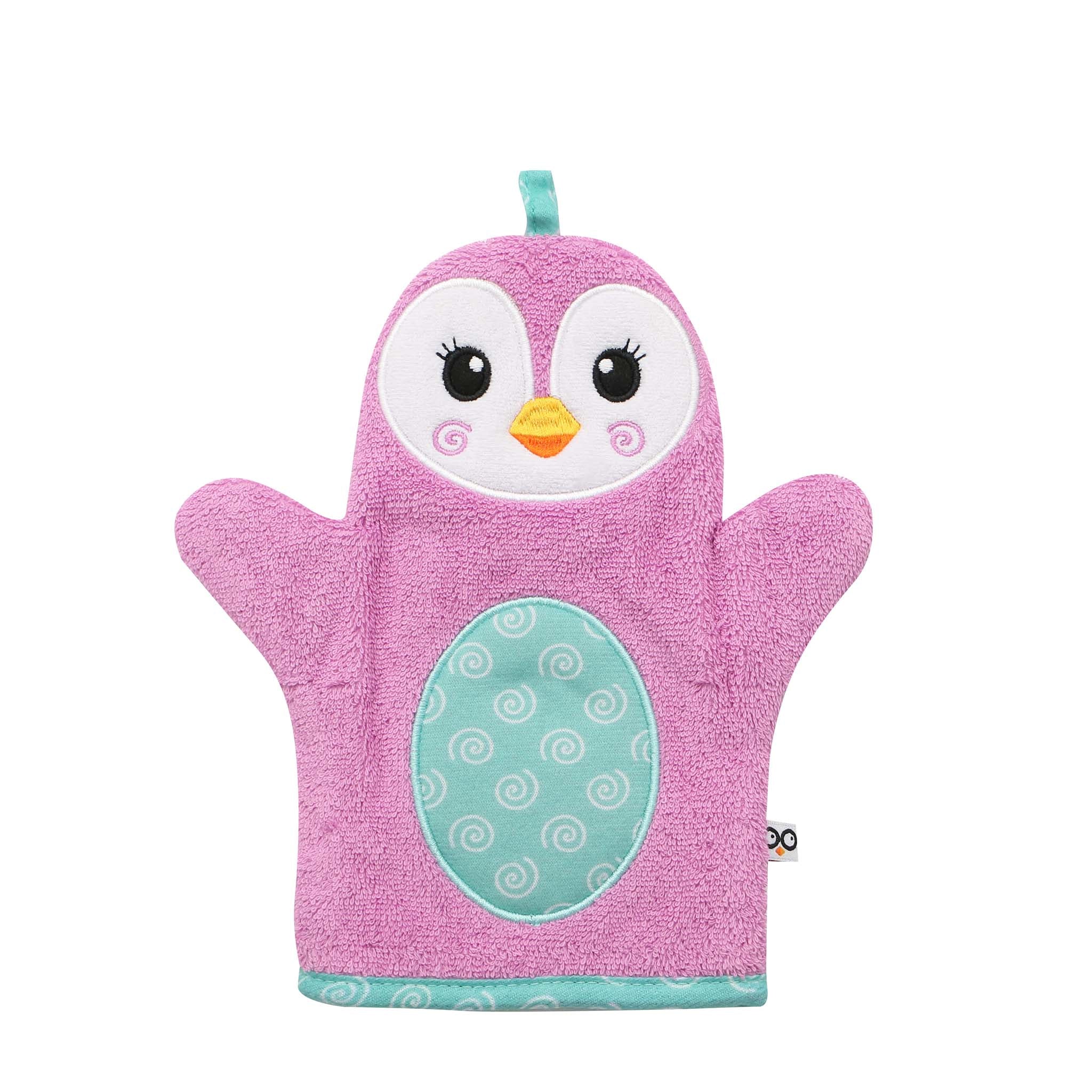 Baby Plush Terry Bath Mitt - Penny The Penguin