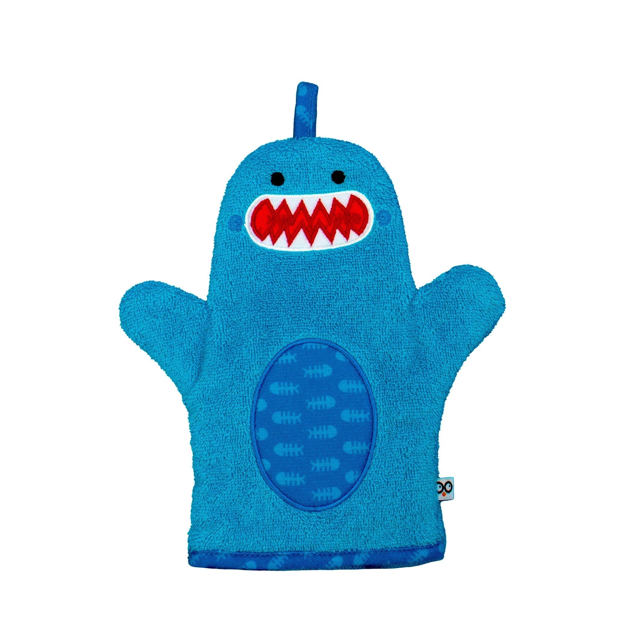 Baby Plush Terry Bath Mitt - Sherman The Shark