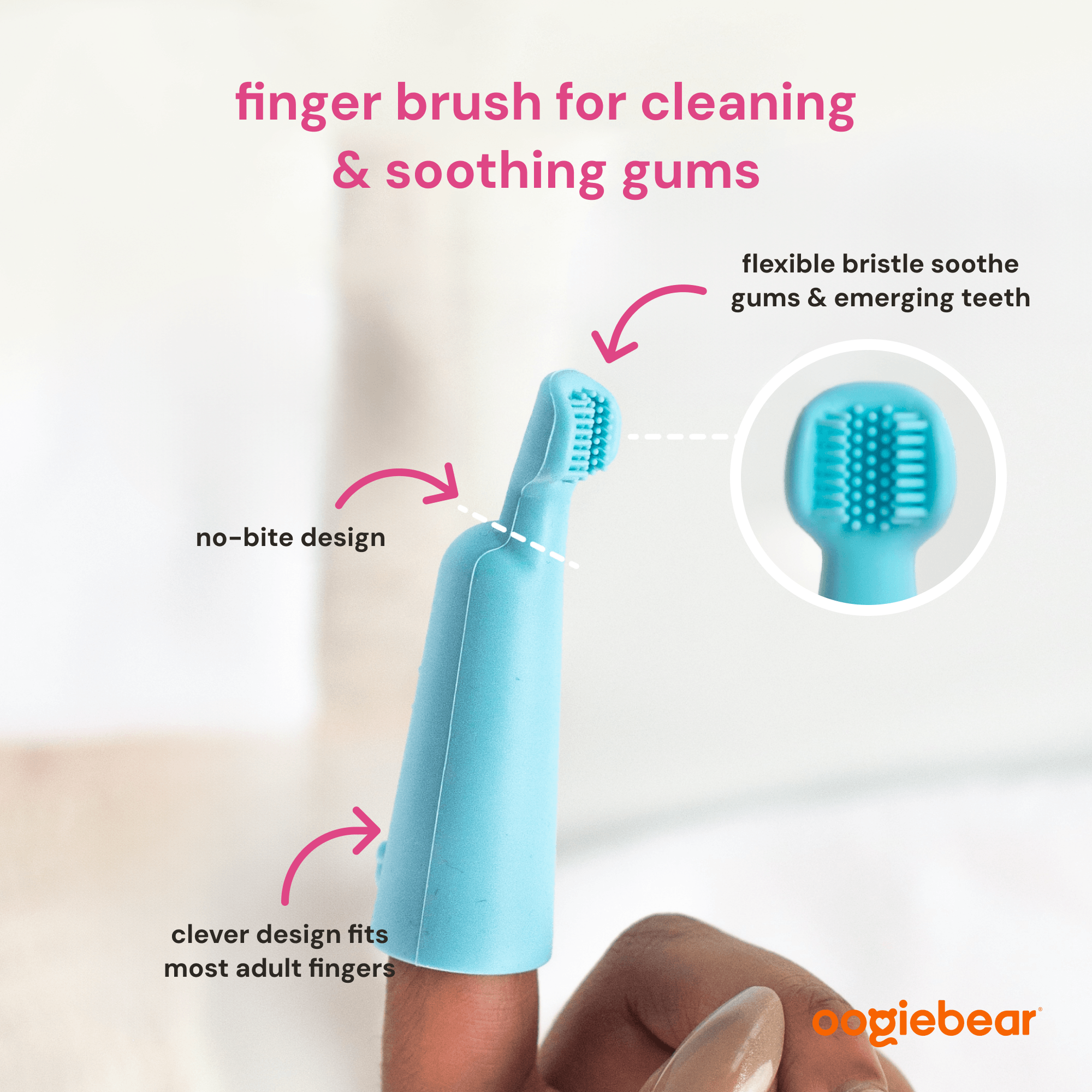 Oogiebear Finger Brush And Tongue Scraper
