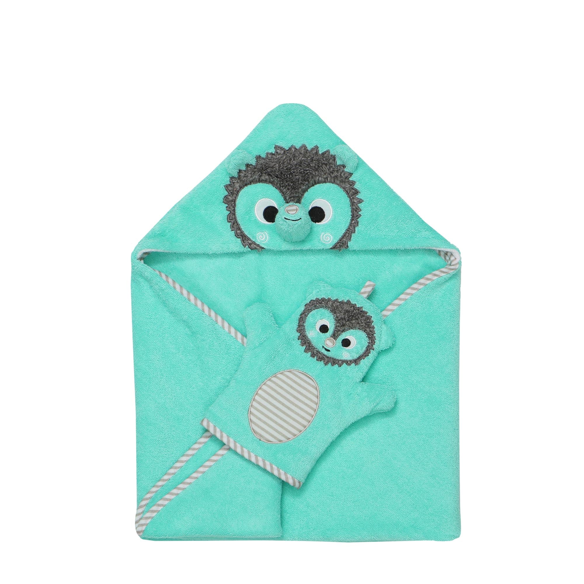 Baby Plush Terry Bath Mitt - Harriet The Hedgehog