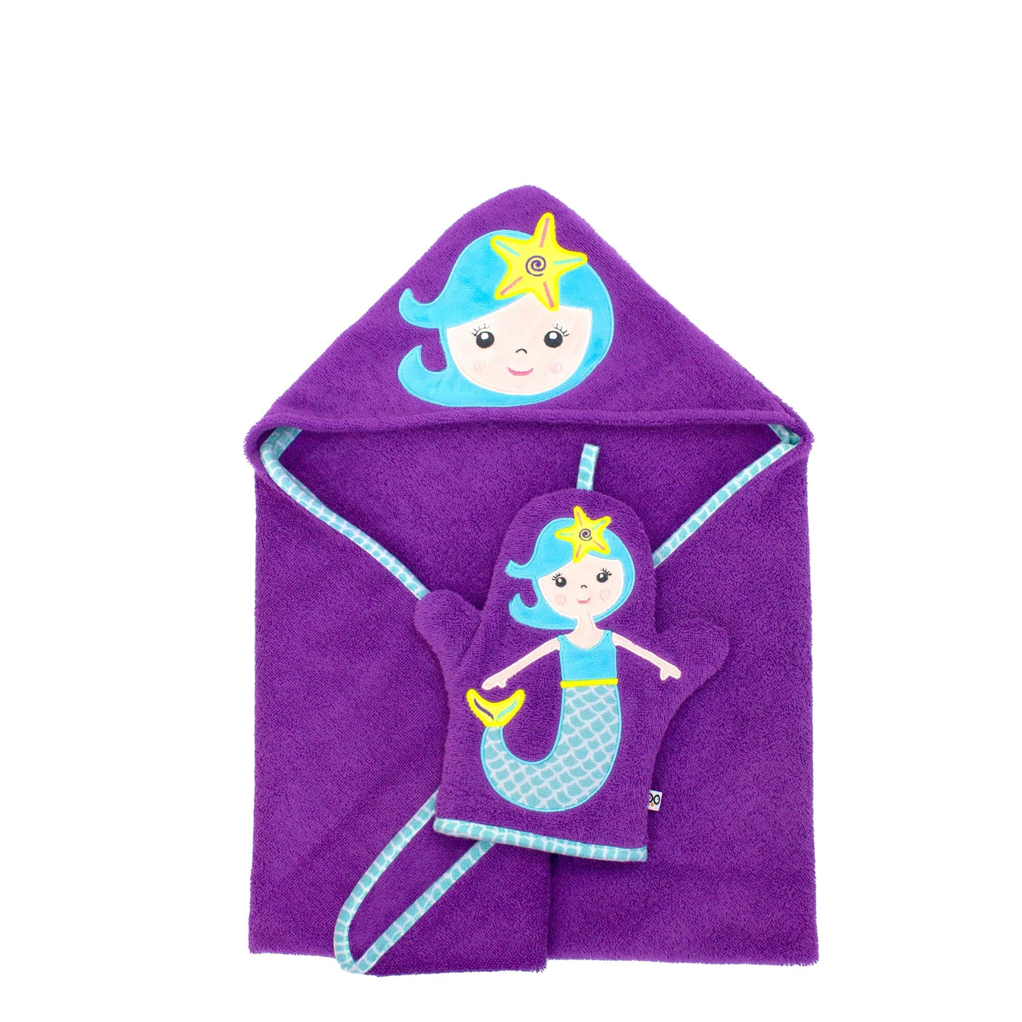 Baby Plush Terry Hooded Bath Towel - Maya The Mermaid