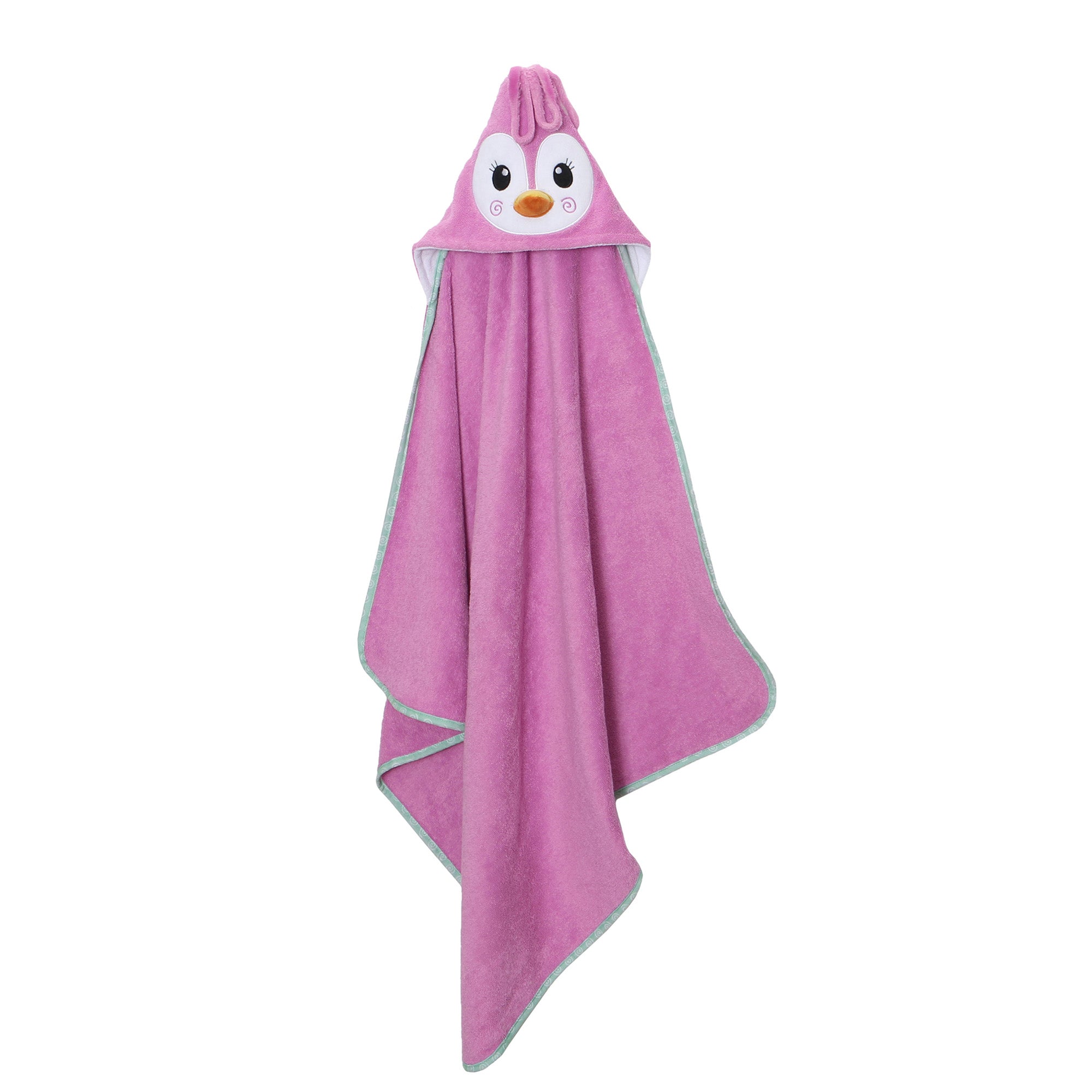 Baby Plush Terry Hooded Bath Towel - Penny The Penguin