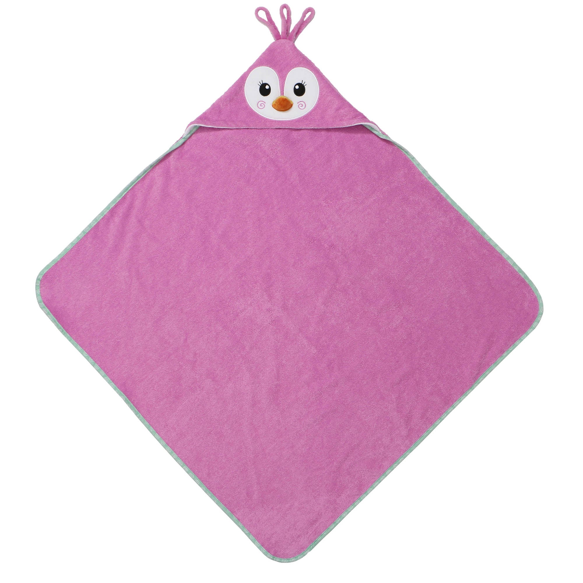 Baby Plush Terry Hooded Bath Towel - Penny The Penguin