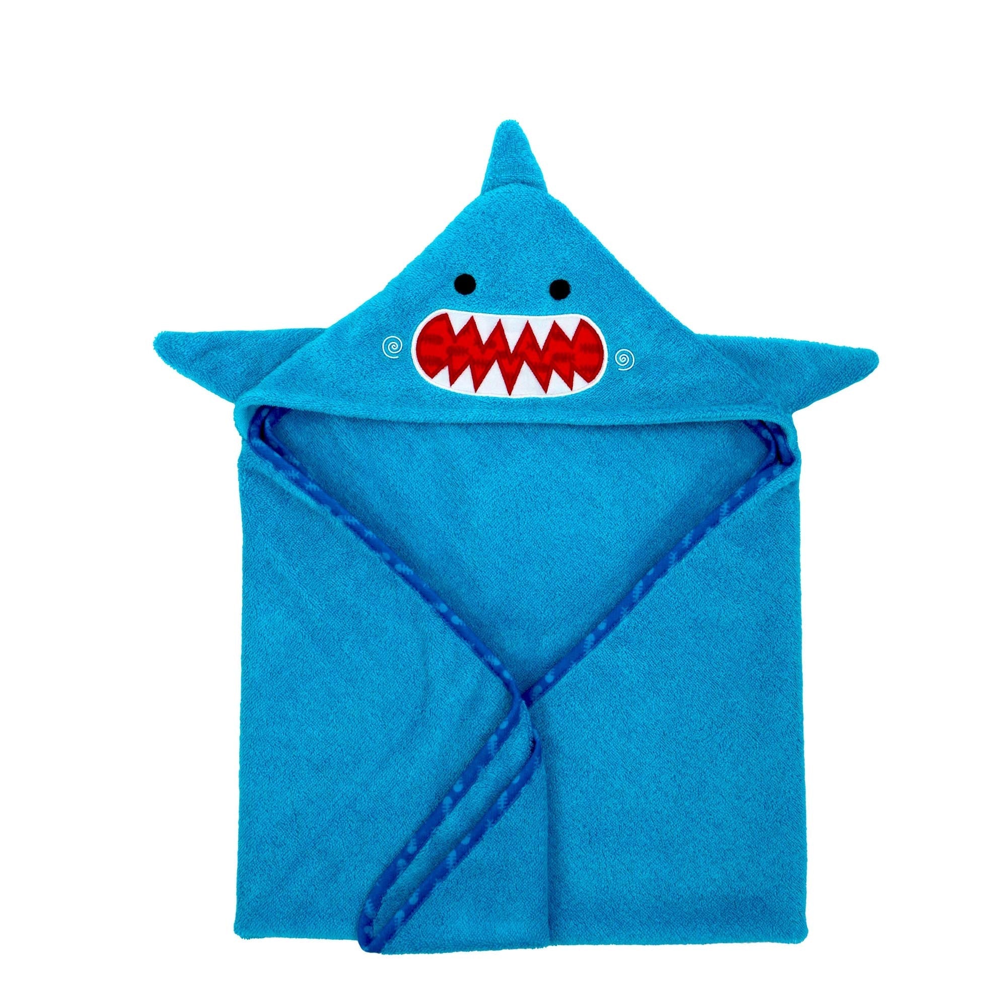 Baby Plush Terry Hooded Bath Towel - Sherman The Shark