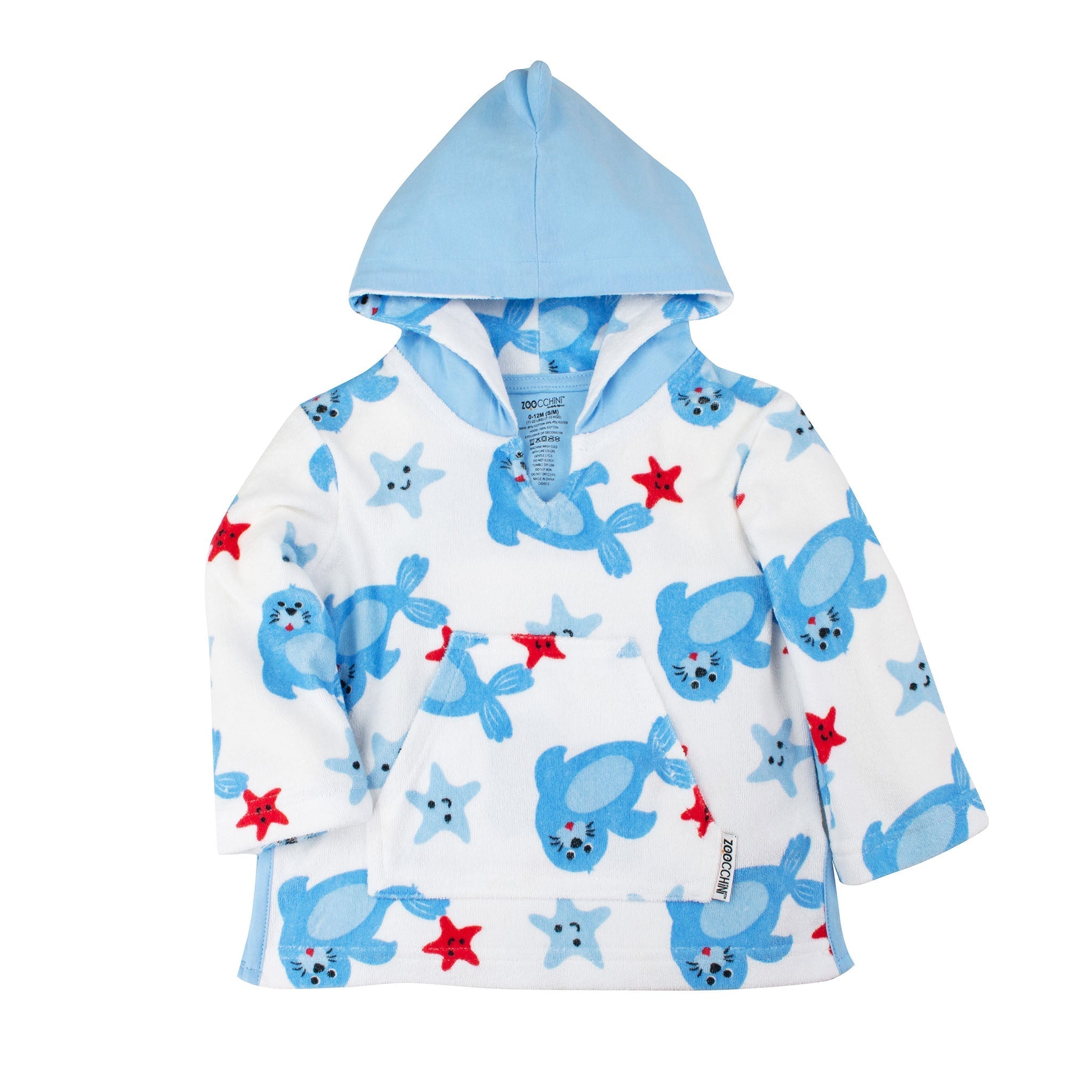 Baby Terry Swim Coverup - Sunny The Seal