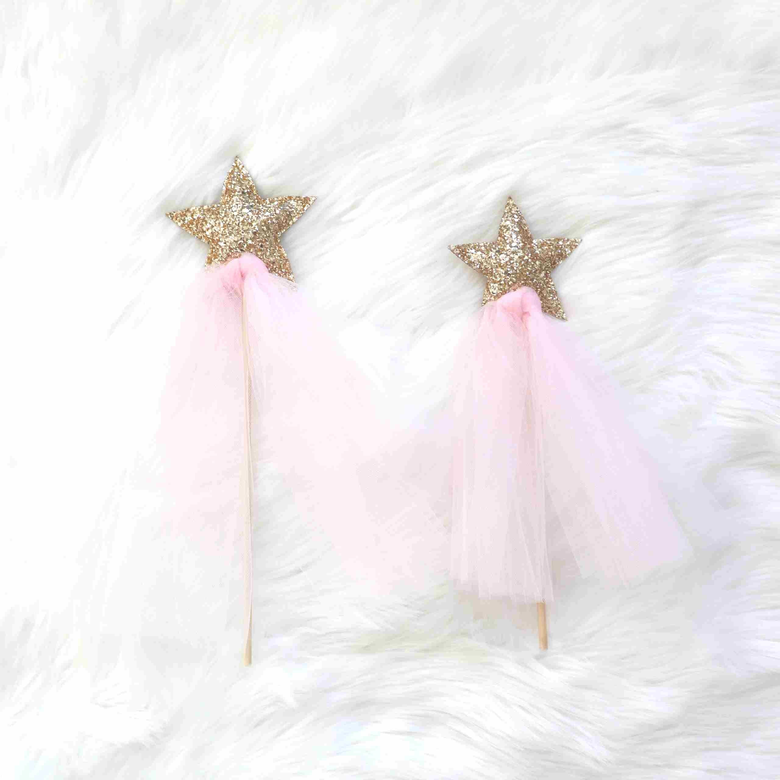 Sparkle Magic Wand - Gold/pink