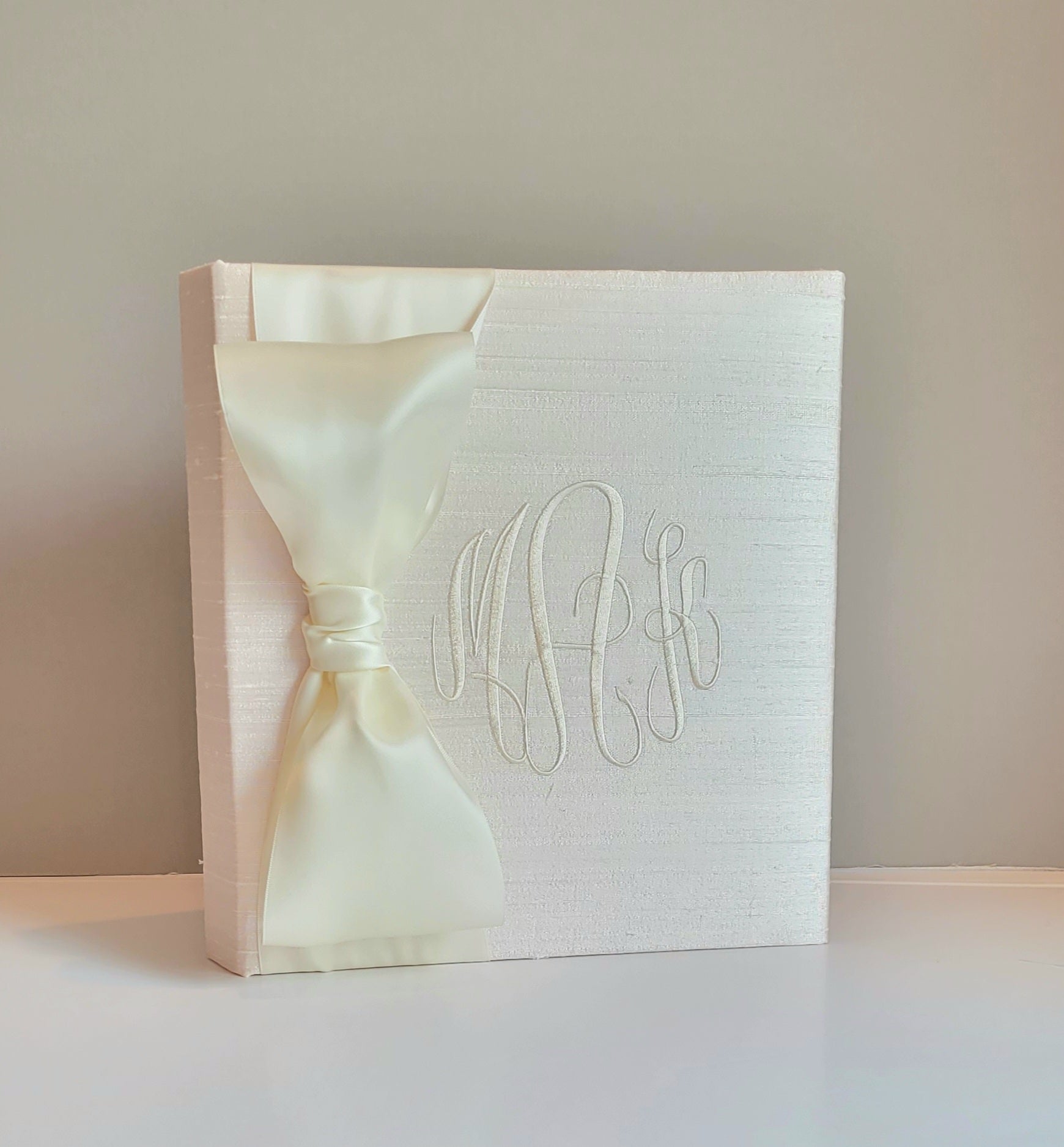 Baby Memory Book - Ballerina Silk (w/ Satin Bow)
