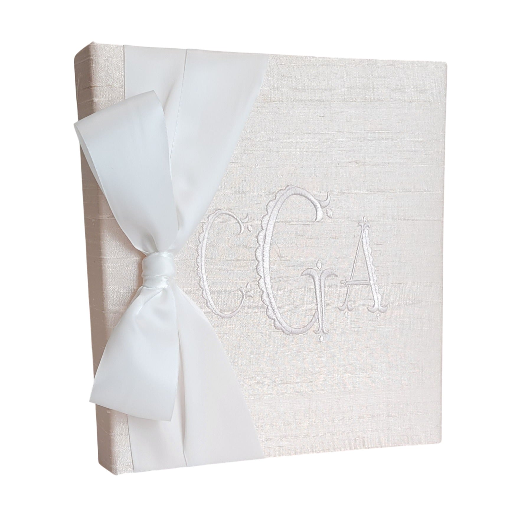 Baby Memory Book - Ballerina Silk (w/ Satin Bow)