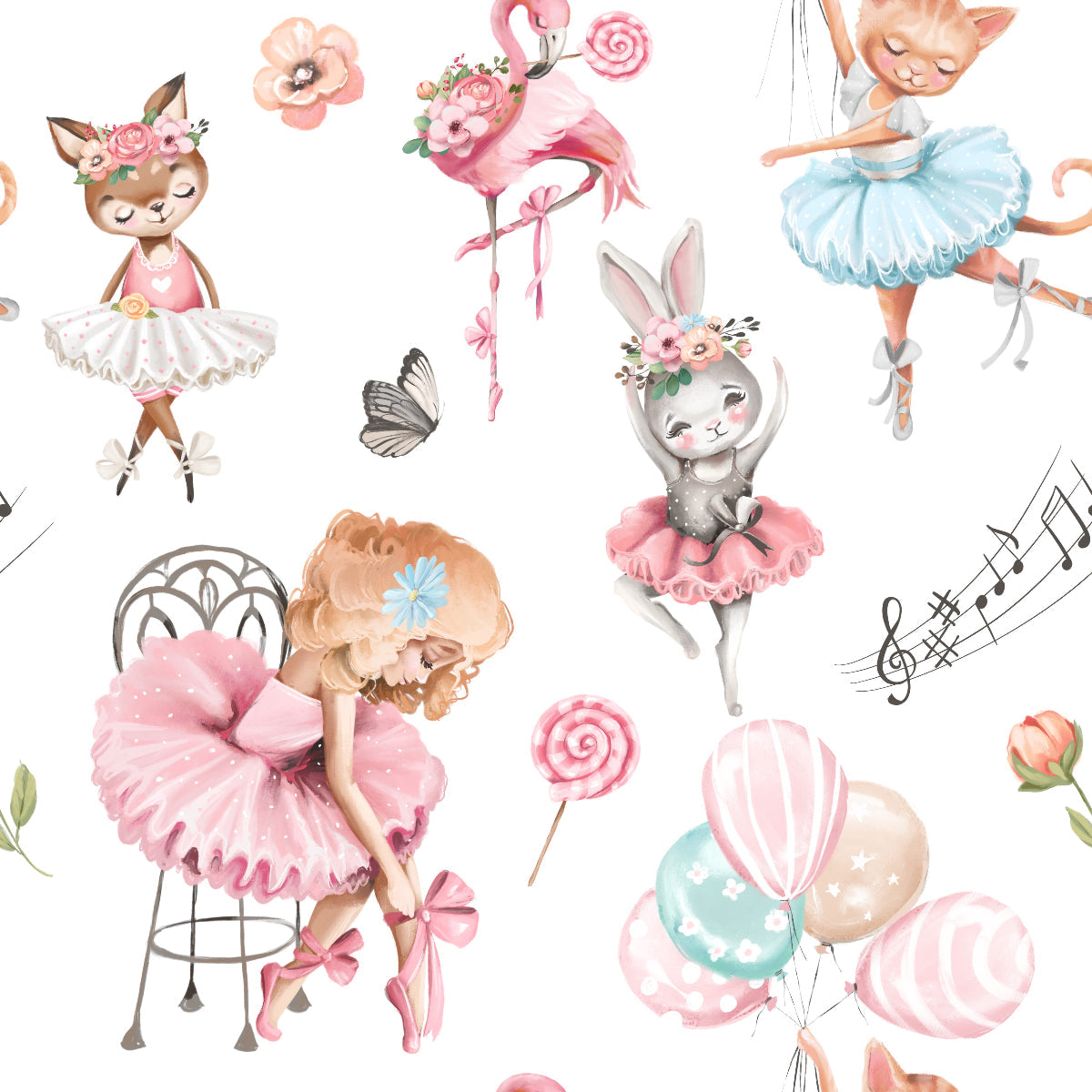 Ballerinas Minky Baby Blanket