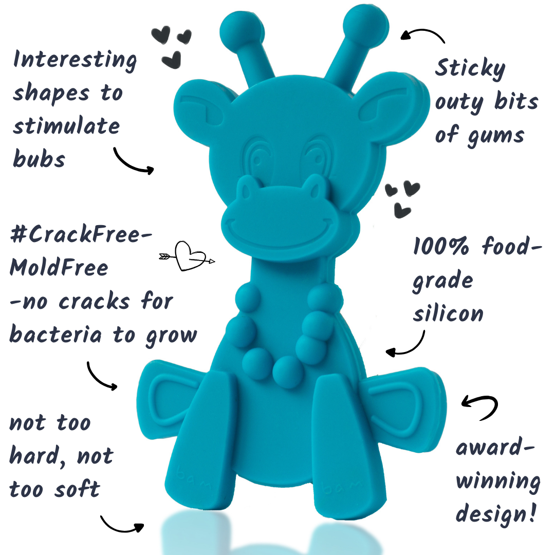 Little Bambam Baby Teething Toy – Cyan